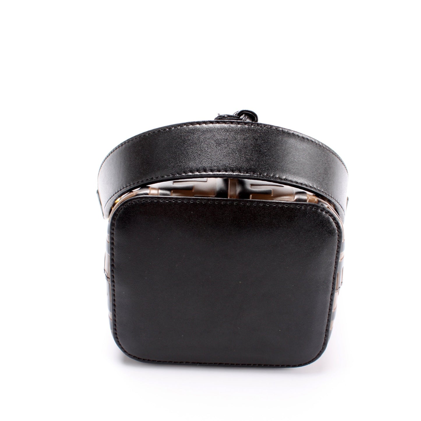 Fendi Mini Mon Tresor Bucket FF Leather Bag