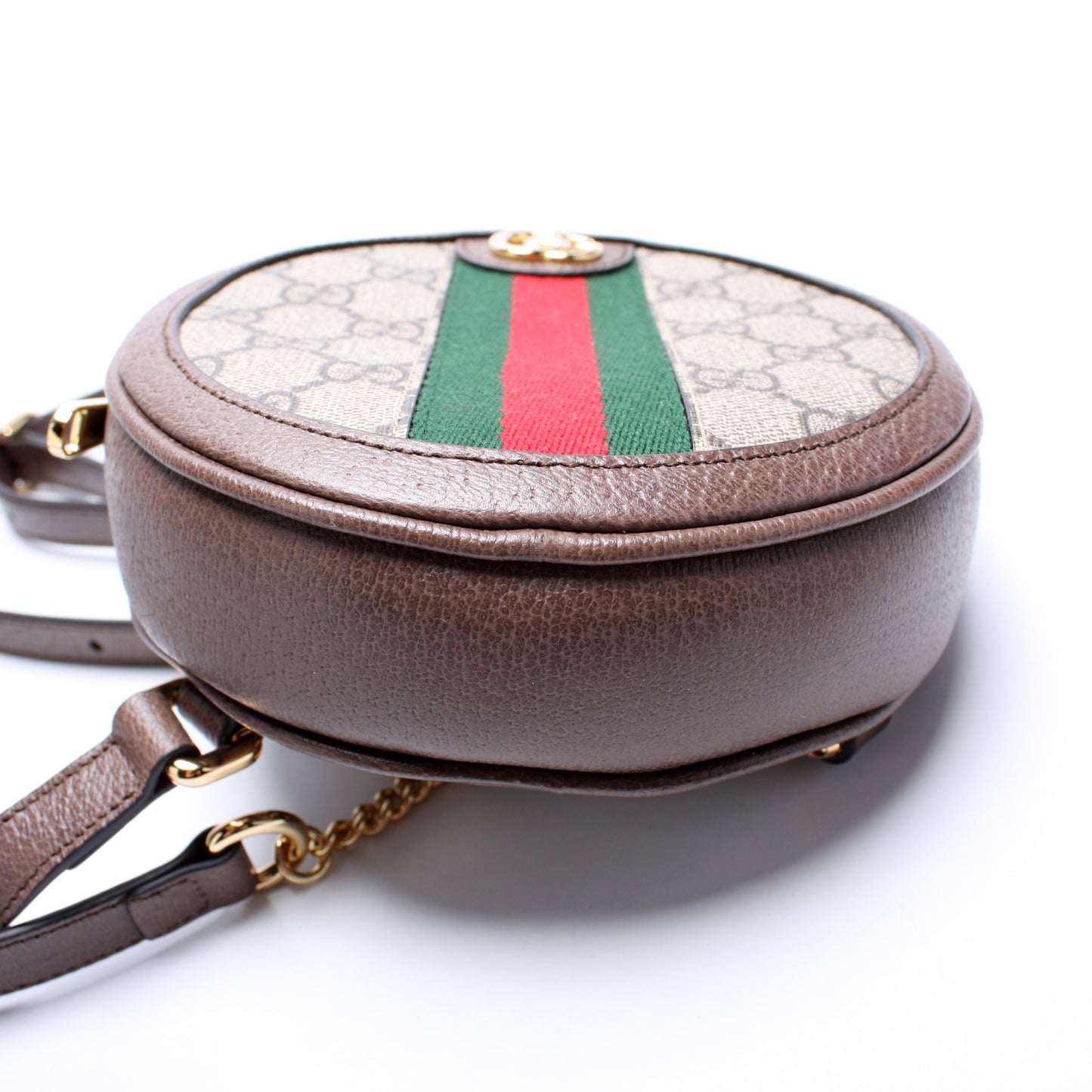 Gucci 598661 Ophidia Web Mini Round Backpack Bag