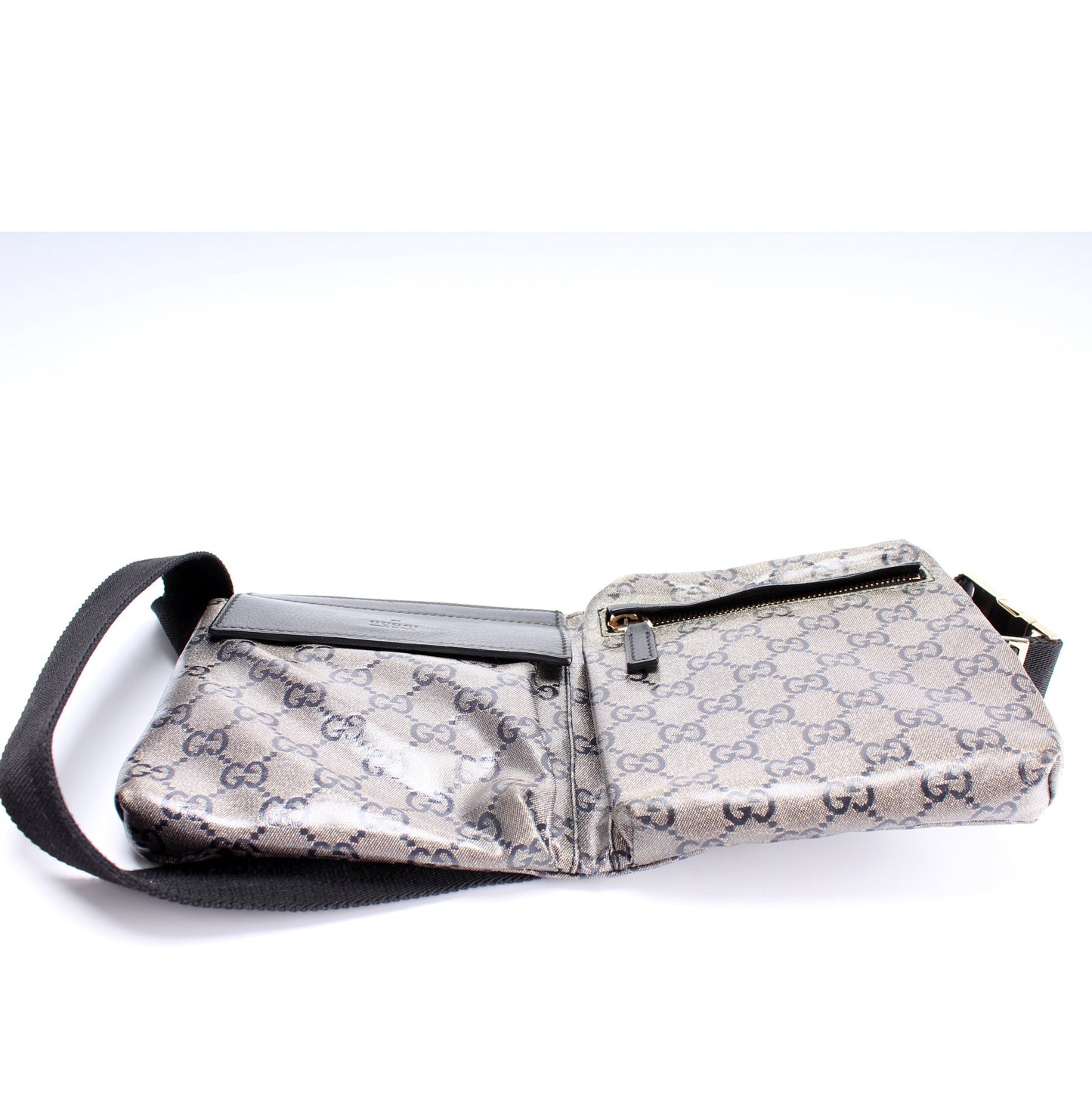 Gucci 28566 GG Coated Canvas Waist Bag