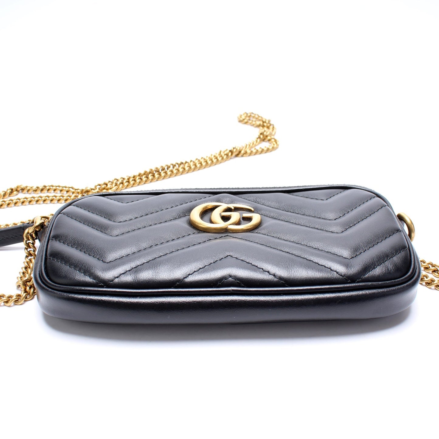 Gucci 598596 GG Marmont Min Chain Crossbody Bag
