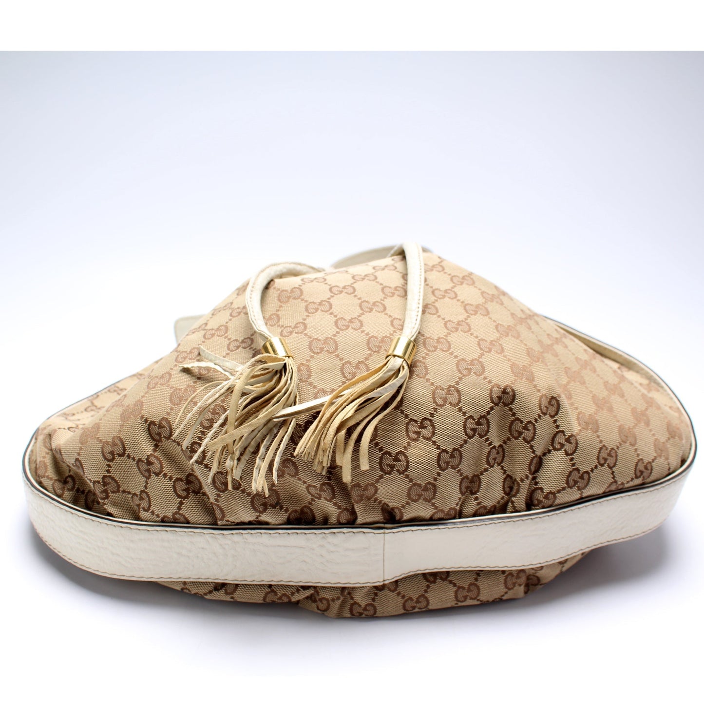 Gucci Canvas Interlocking Icon Drawstring Hobo Bag