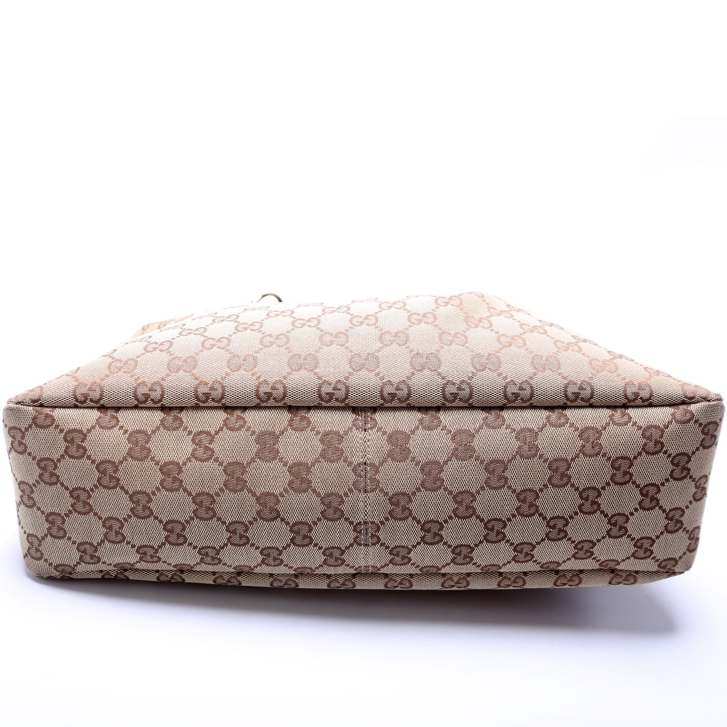 Gucci 115867 Horsebit GG Canvas Hobo Bag