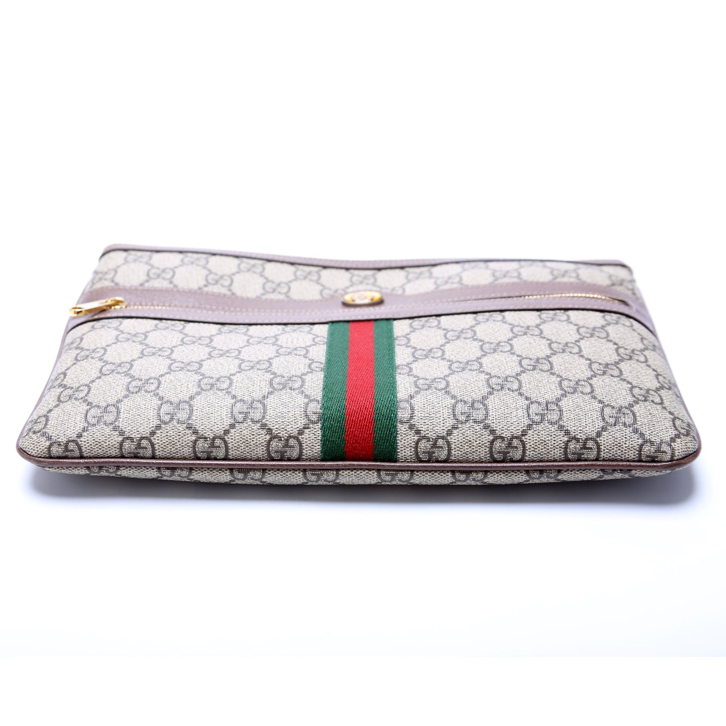 Gucci Leather Canvas Shoulder Bag