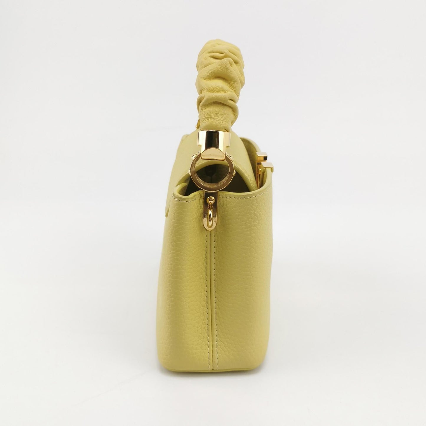 Louis Vuitton Capucines Mini Yellow Leather Crossbody Bag
