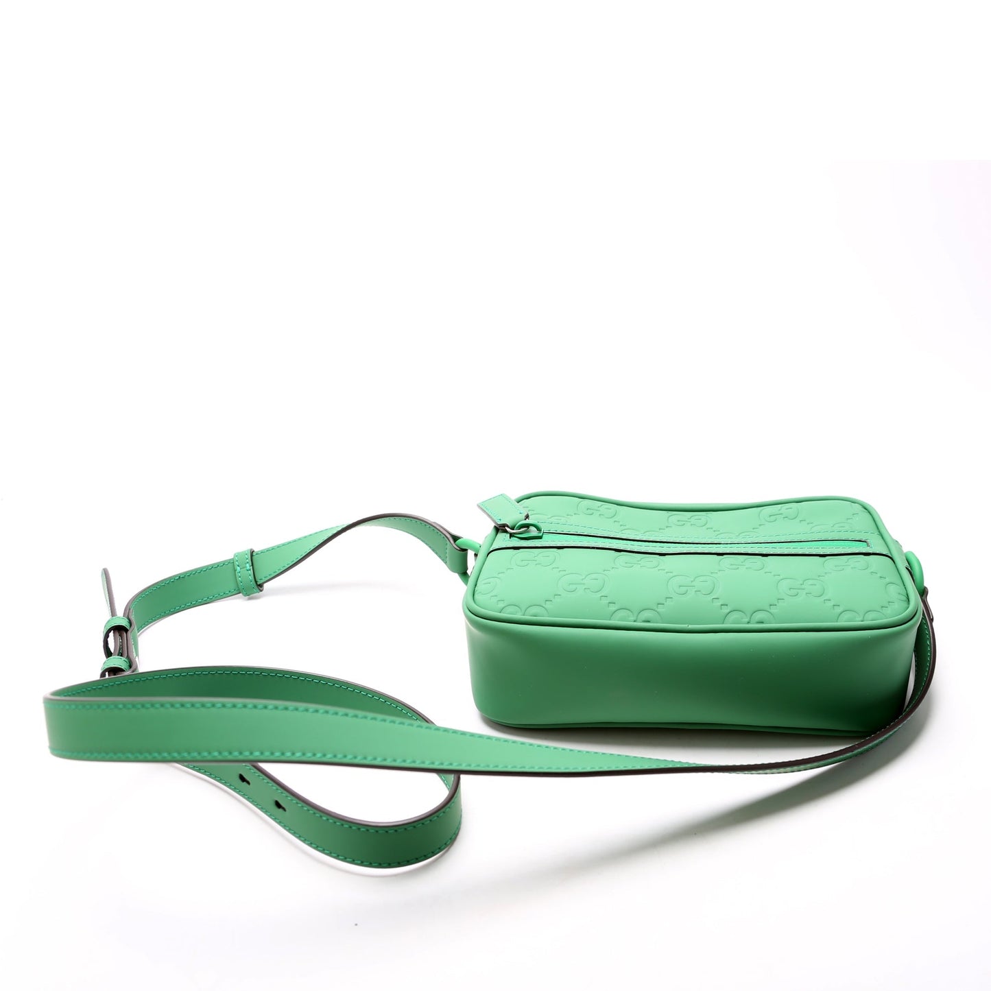 Gucci 771321 GG Rubber Effect Leather Small Crossbody Bag