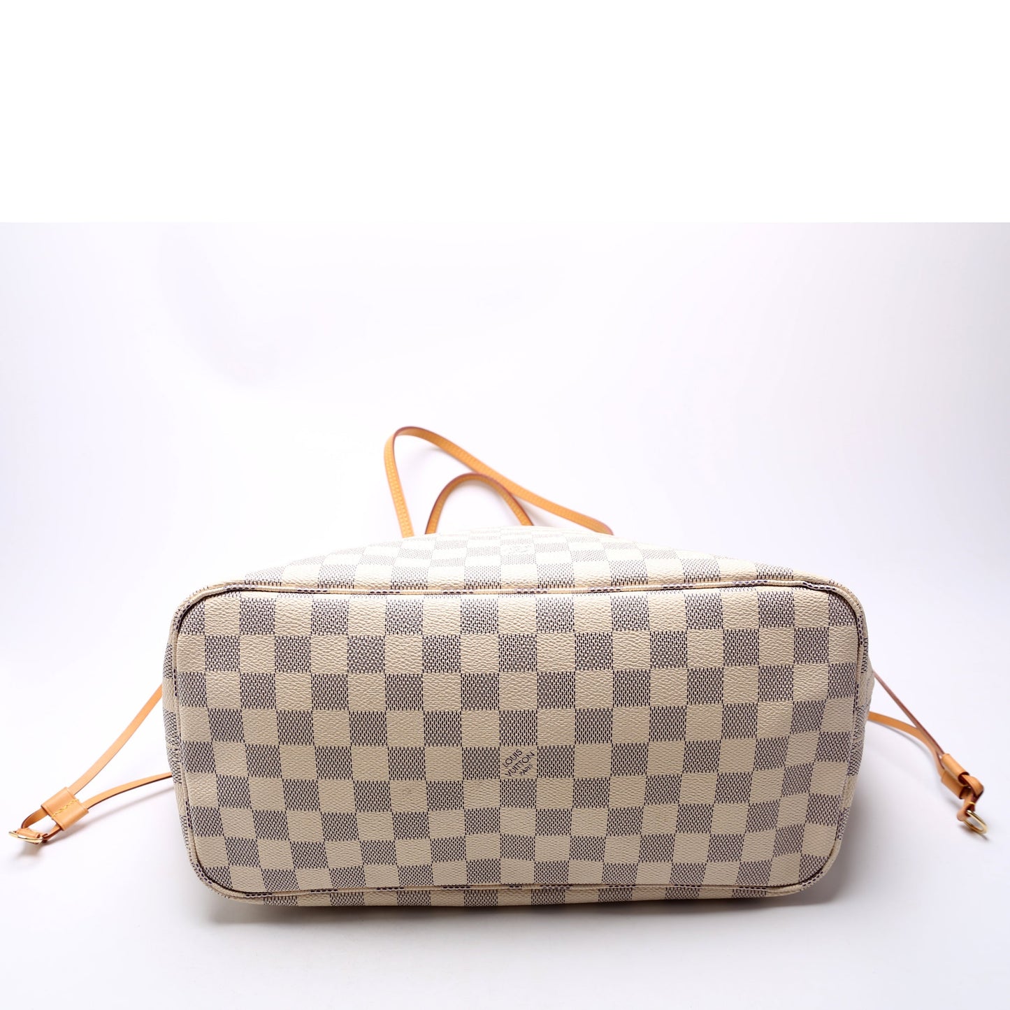 Louis Vuitton Neverfull W/Wallet MM Damier Azur Beige