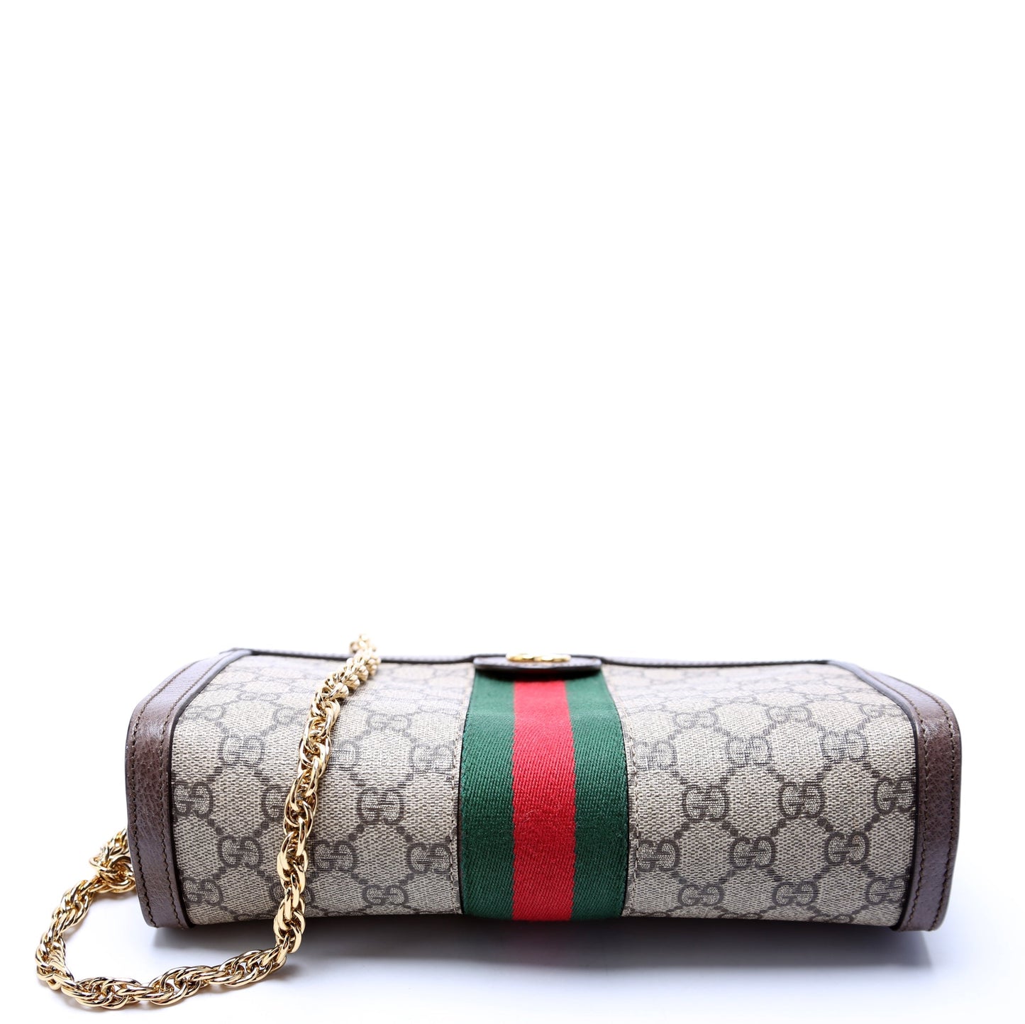 Gucci 503877 GG Supreme Ophidia Small Chain Brown Bag