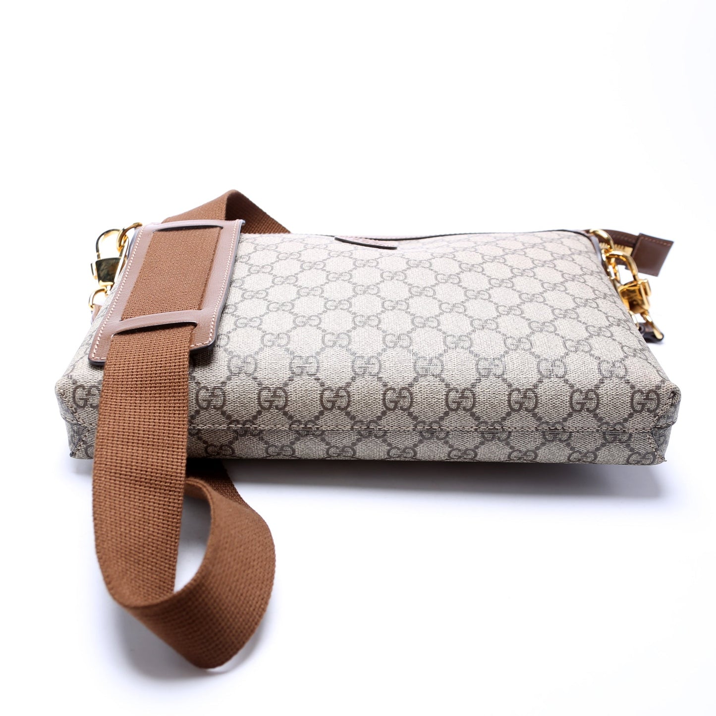 Gucci 726833 GG Supreme Interlocking G Messenger Brown Bag
