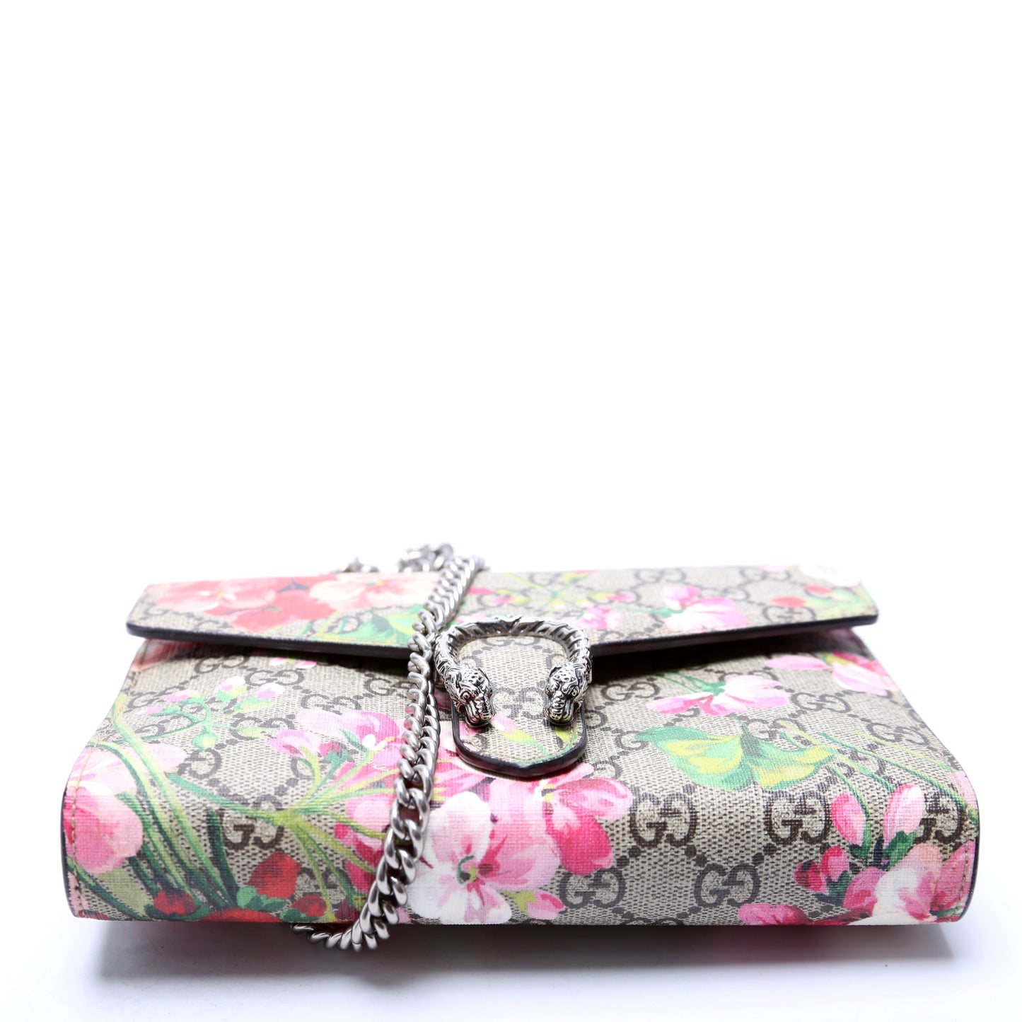 Gucci 401231 Dionysus GG Blooms Mini Wallet Beige/Pink Bag