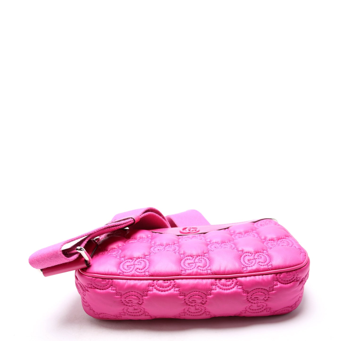 Gucci 735049 GG Nylon Shoulder Pink Bag