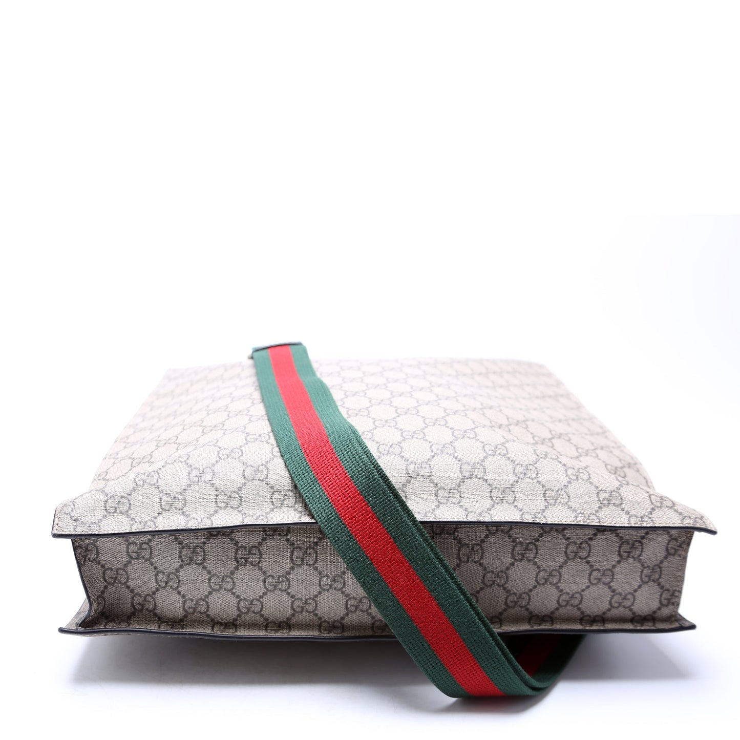 Gucci 456217 GG Supreme Web Vertical Tote Bag
