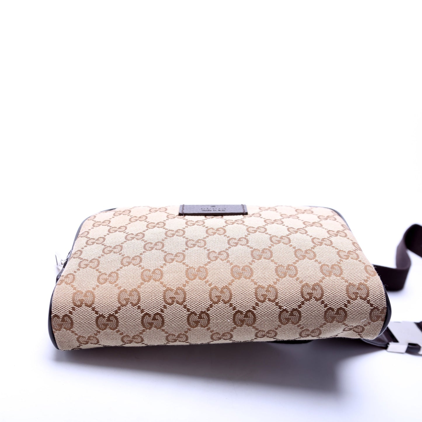 Gucci 449174 GG Canvas Belt Brown Bag