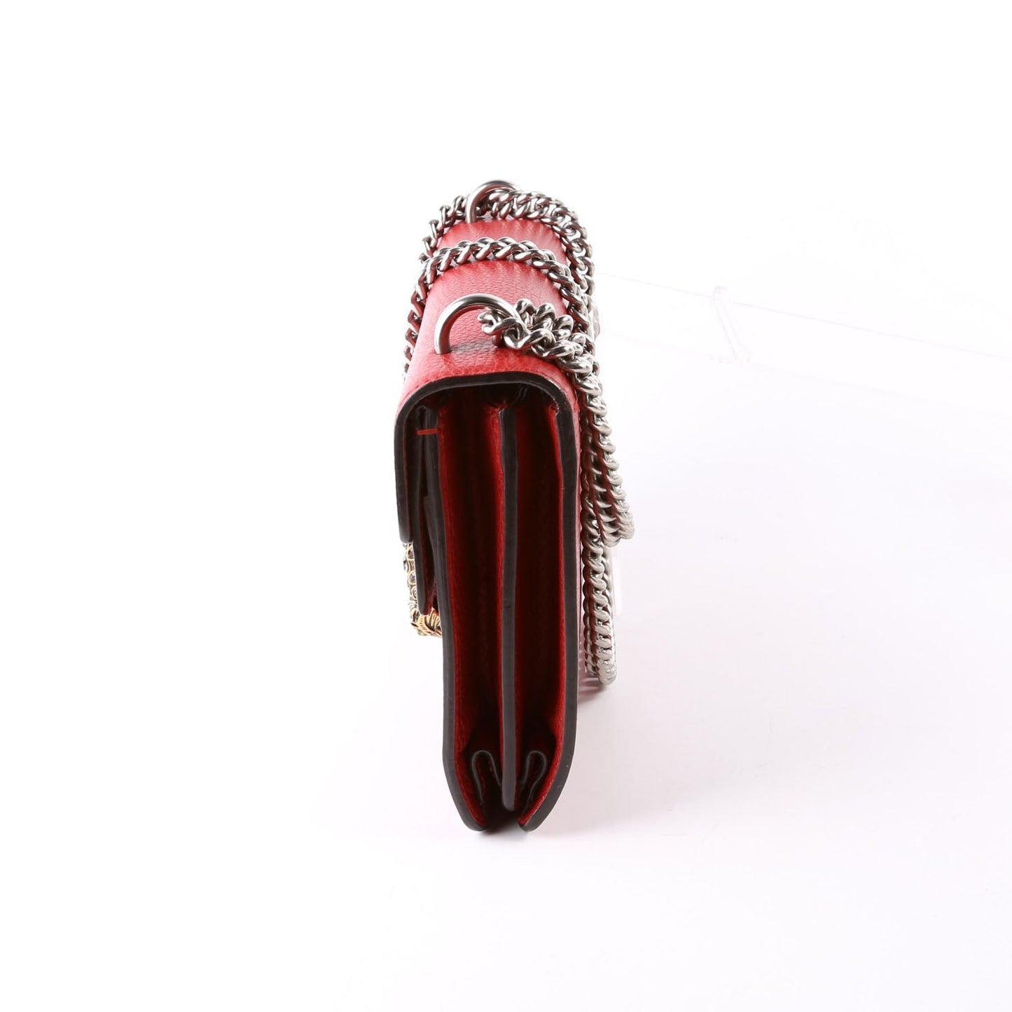 Gucci 400249 Dionysus Leather Shoulder Small Red Bag
