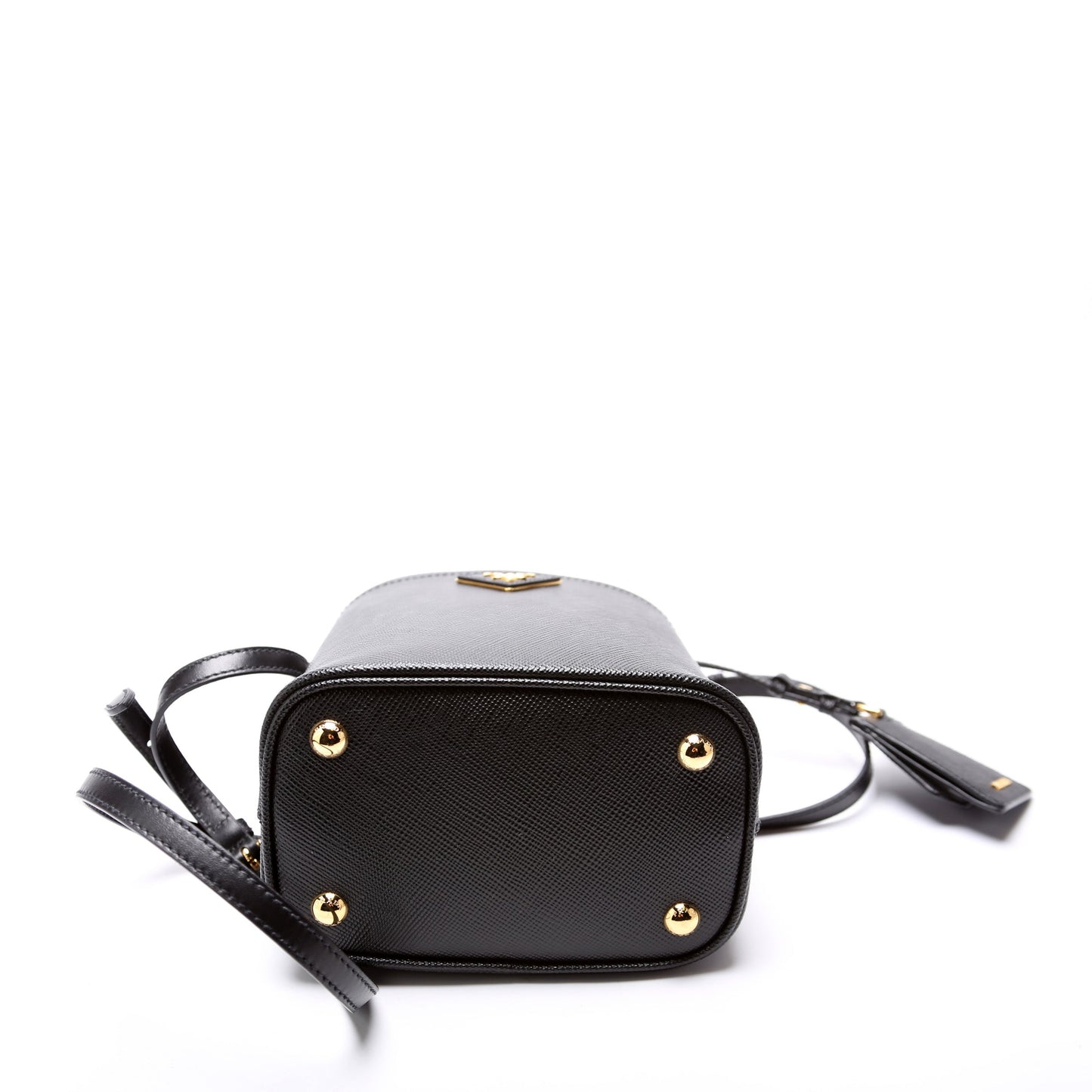 Prada 1BA217 Saffiano Cuir Small Panier Black Bag