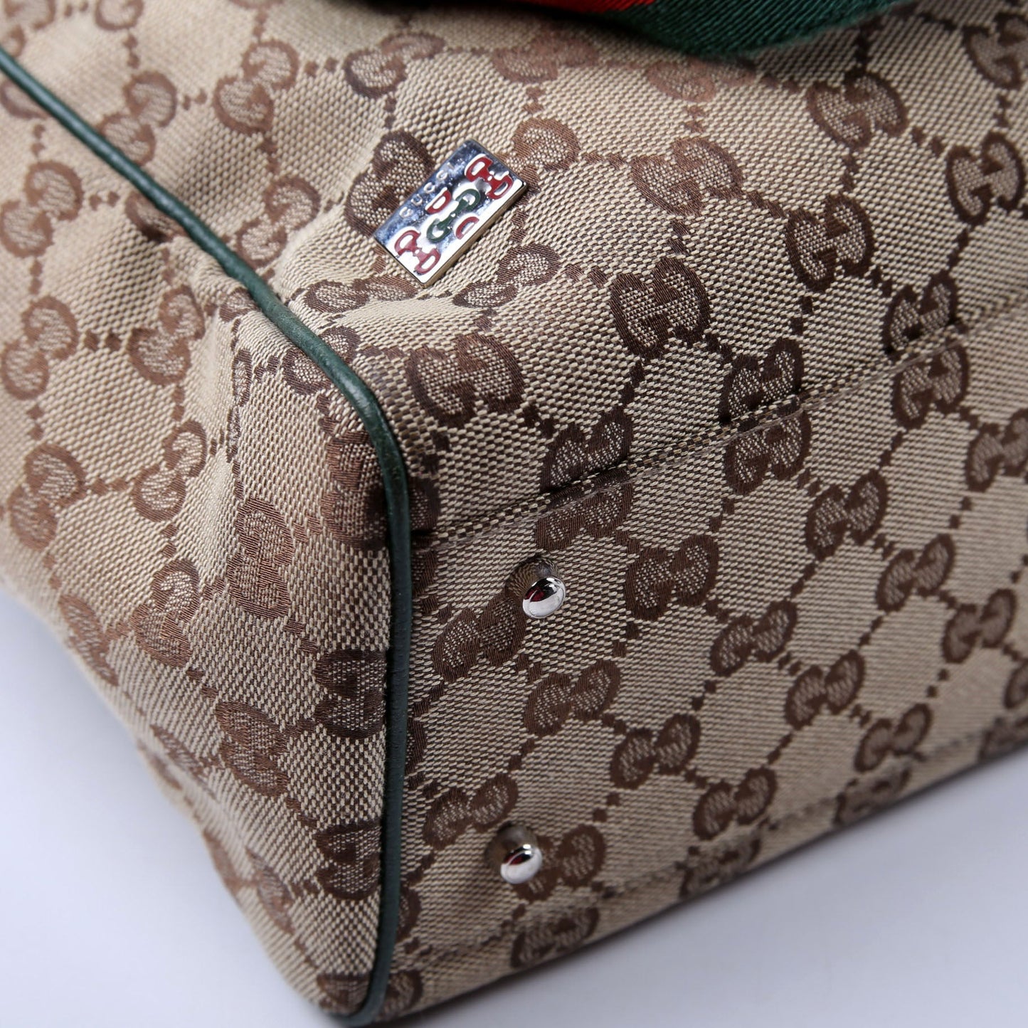 Gucci 145810 GG Canvas Small Tote Bag