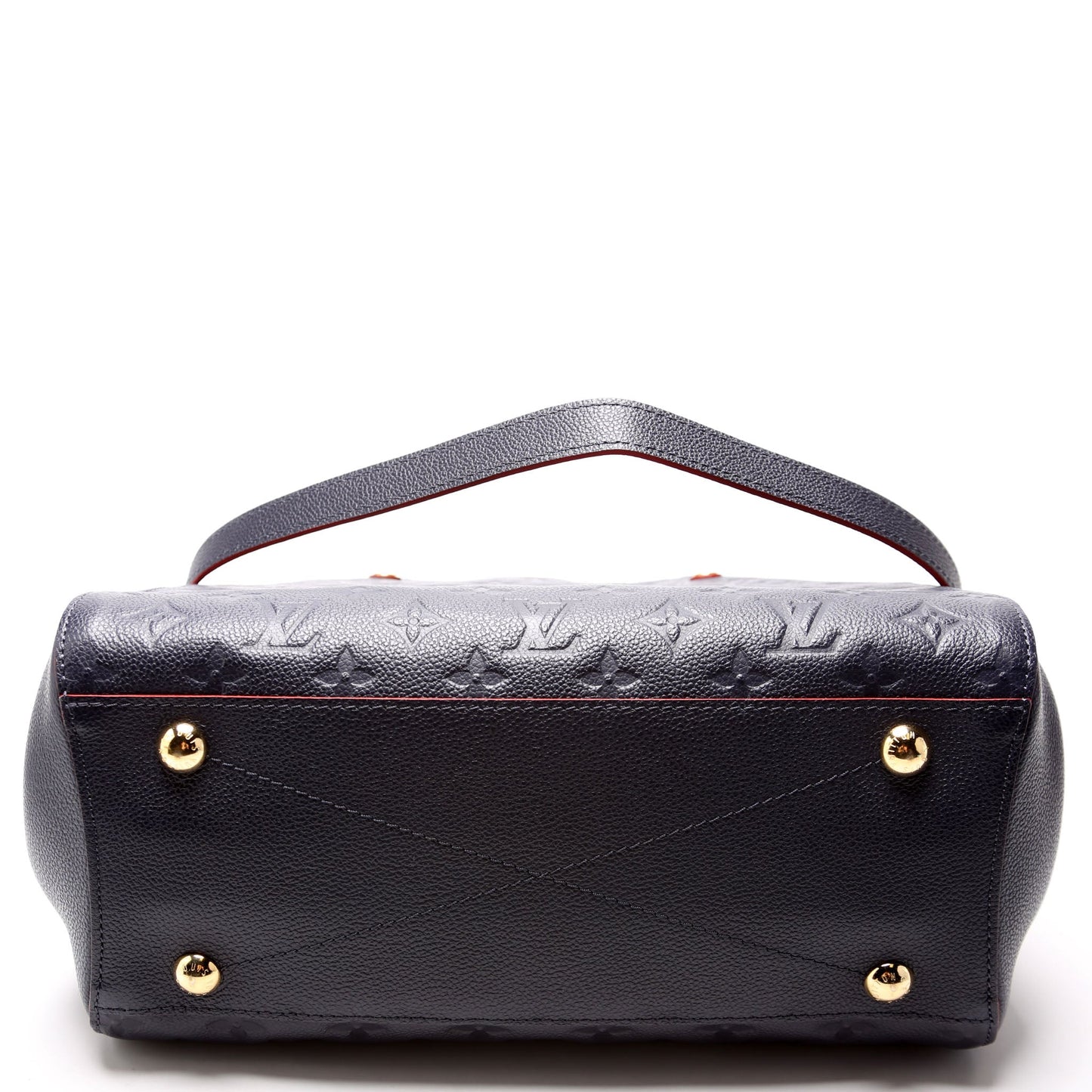 Luxury Women's Handbag | Louis Vuitton Montaigne MM Empreinte Navy