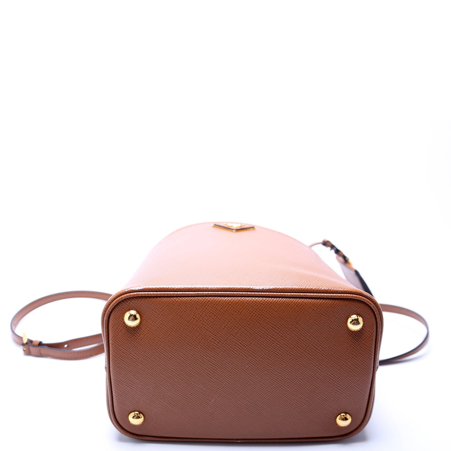 Prada 1BA212 Saffiano Cuir Medium Panier Brown Bag
