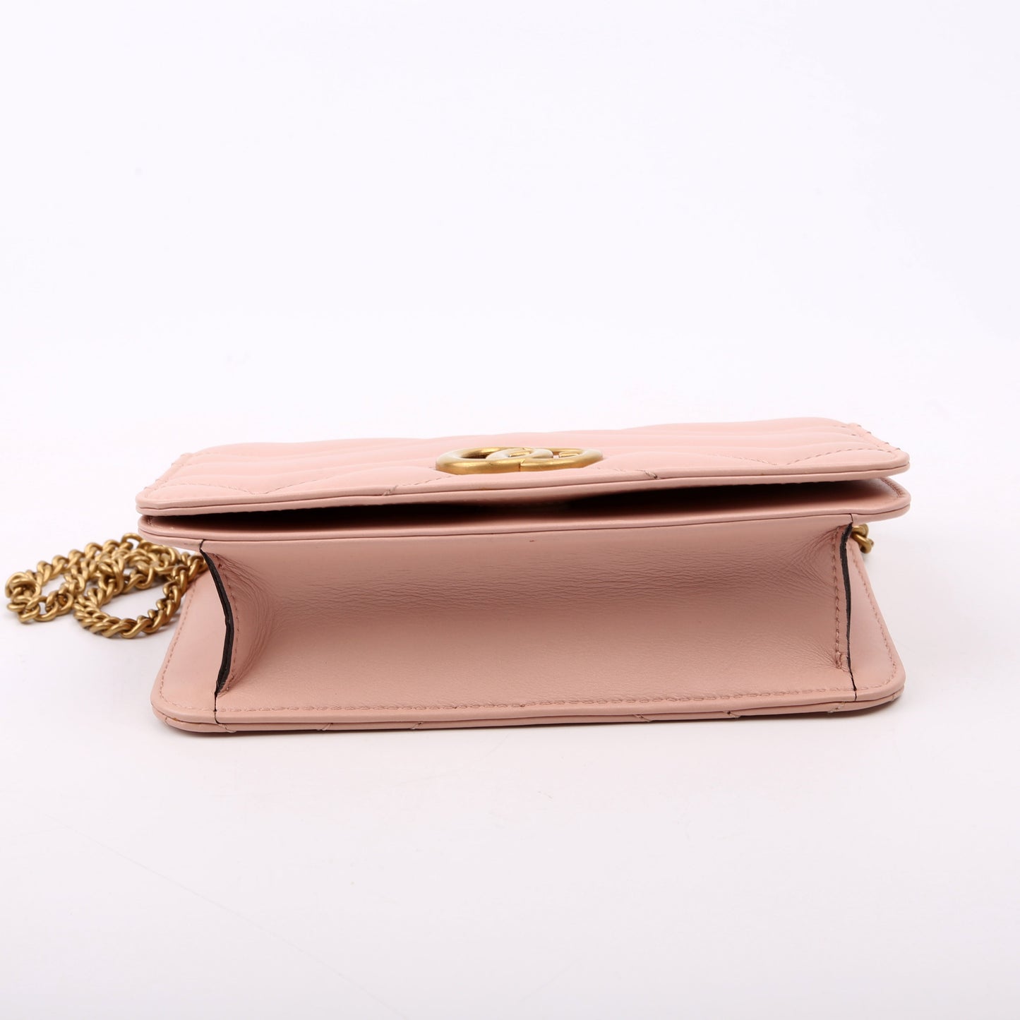Gucci 488426 GG Marmont Mini Pink Bag