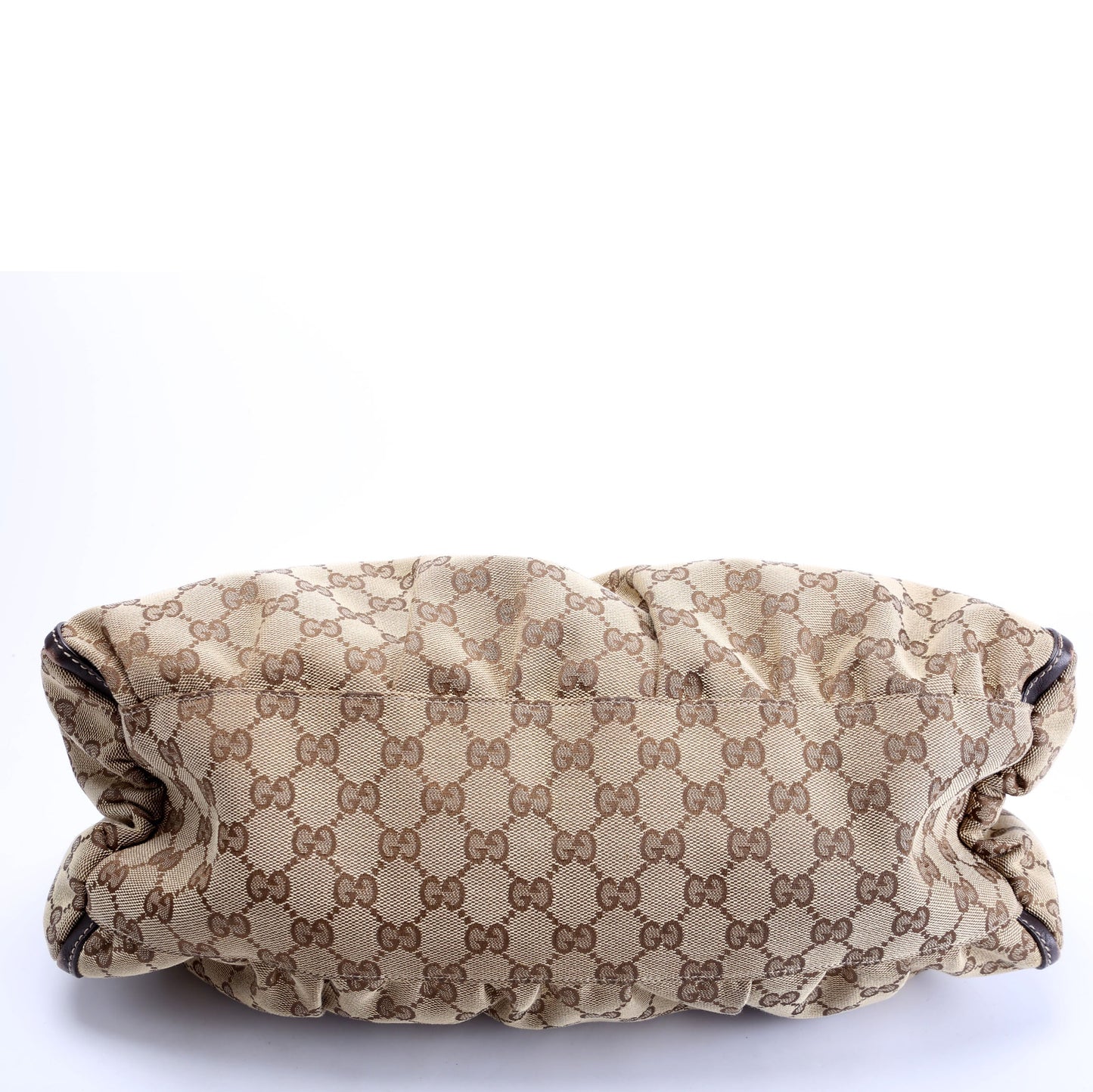 Gucci 189833 GG Canvas D Ring Hobo Bag