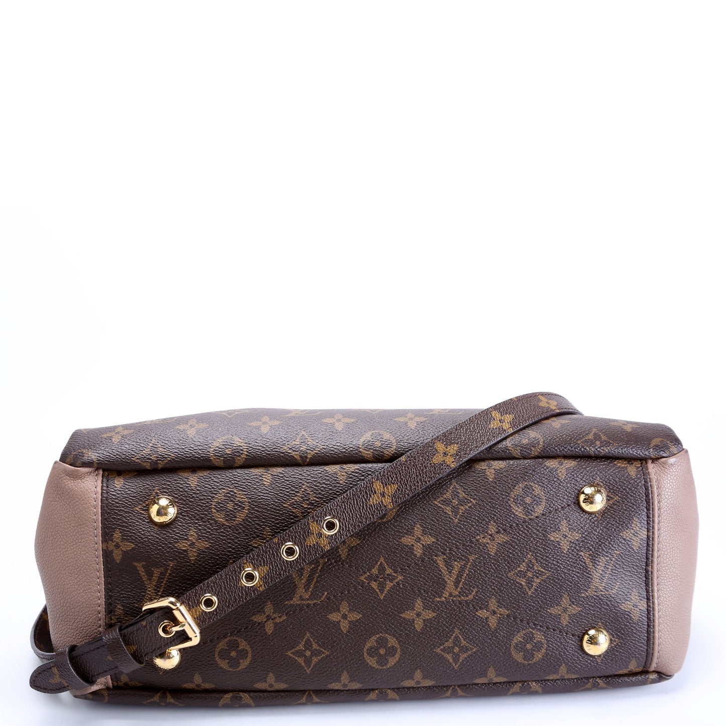 Louis Vuitton Pallas Tote Monogram Leather Side