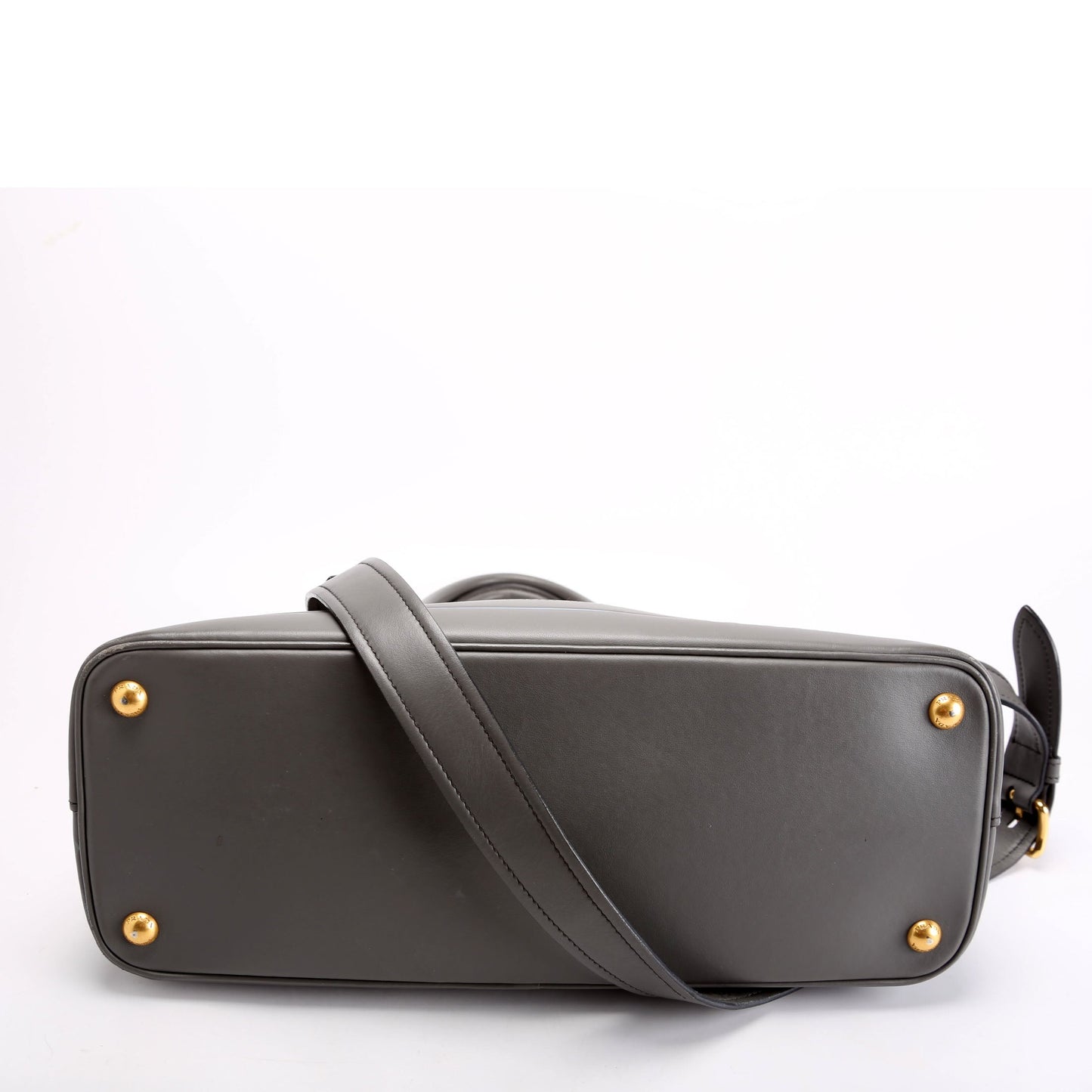 Prada 1BA198 City Calfskin Mirage Promenade Grey Bag