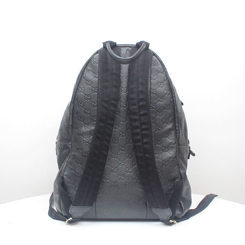 Gucci Leather Canvas Backpack