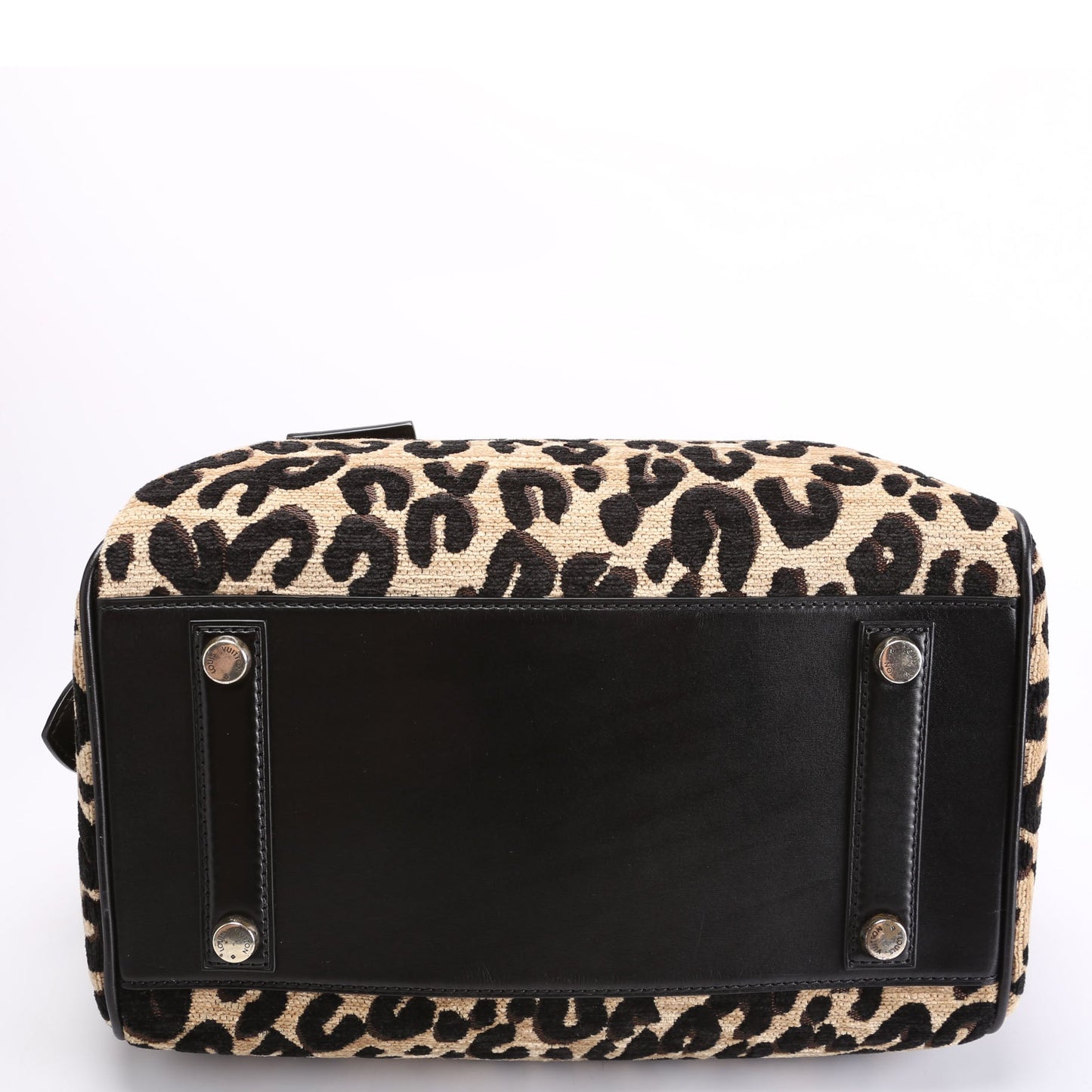 Louis Vuitton Stephen Spro Leopard Chenille Speedy