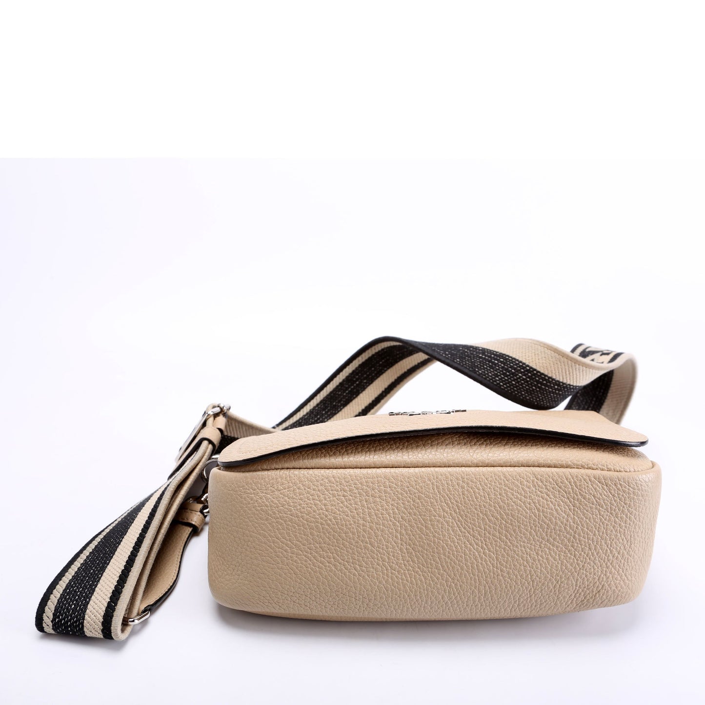 Prada 1BD314 Logo Leather Shoulder Small Tan Bag