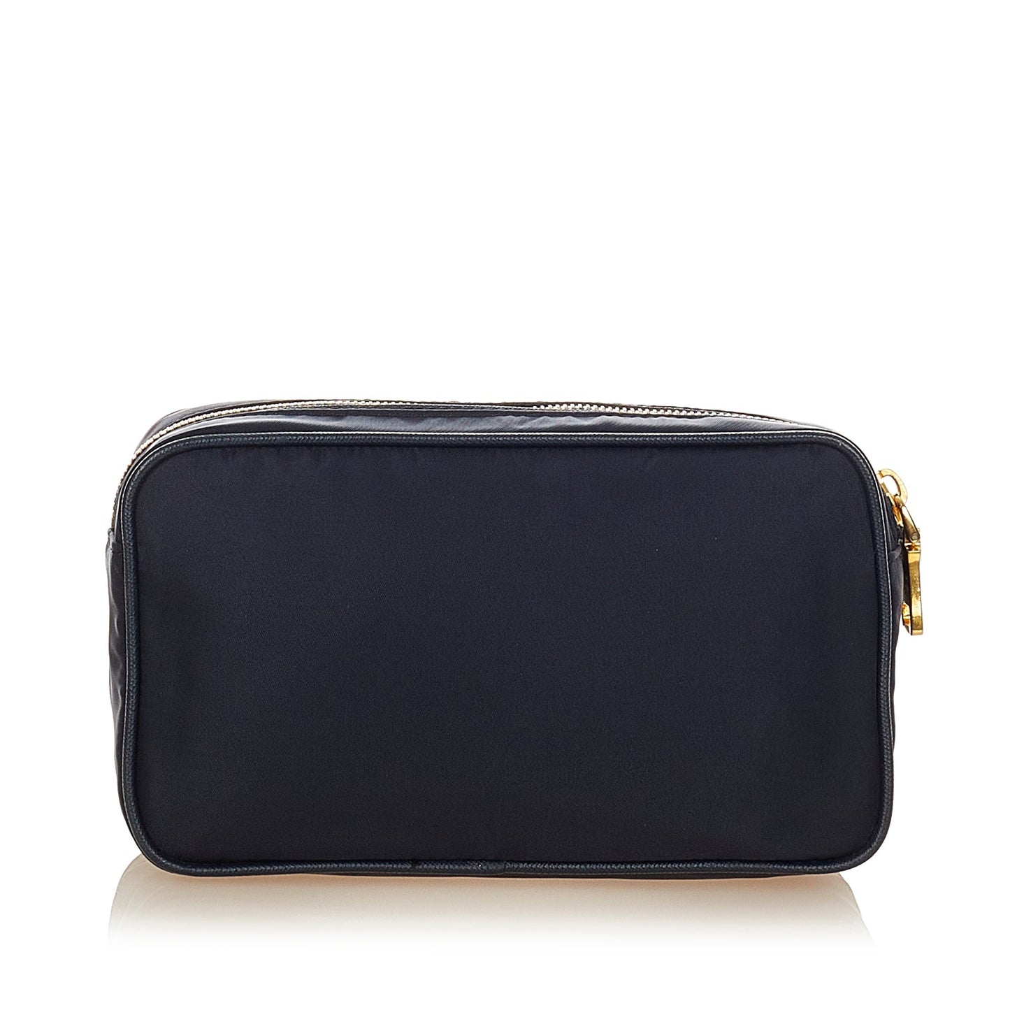 Prada Saffiano-Trimmed Tessuto Clutch Bag