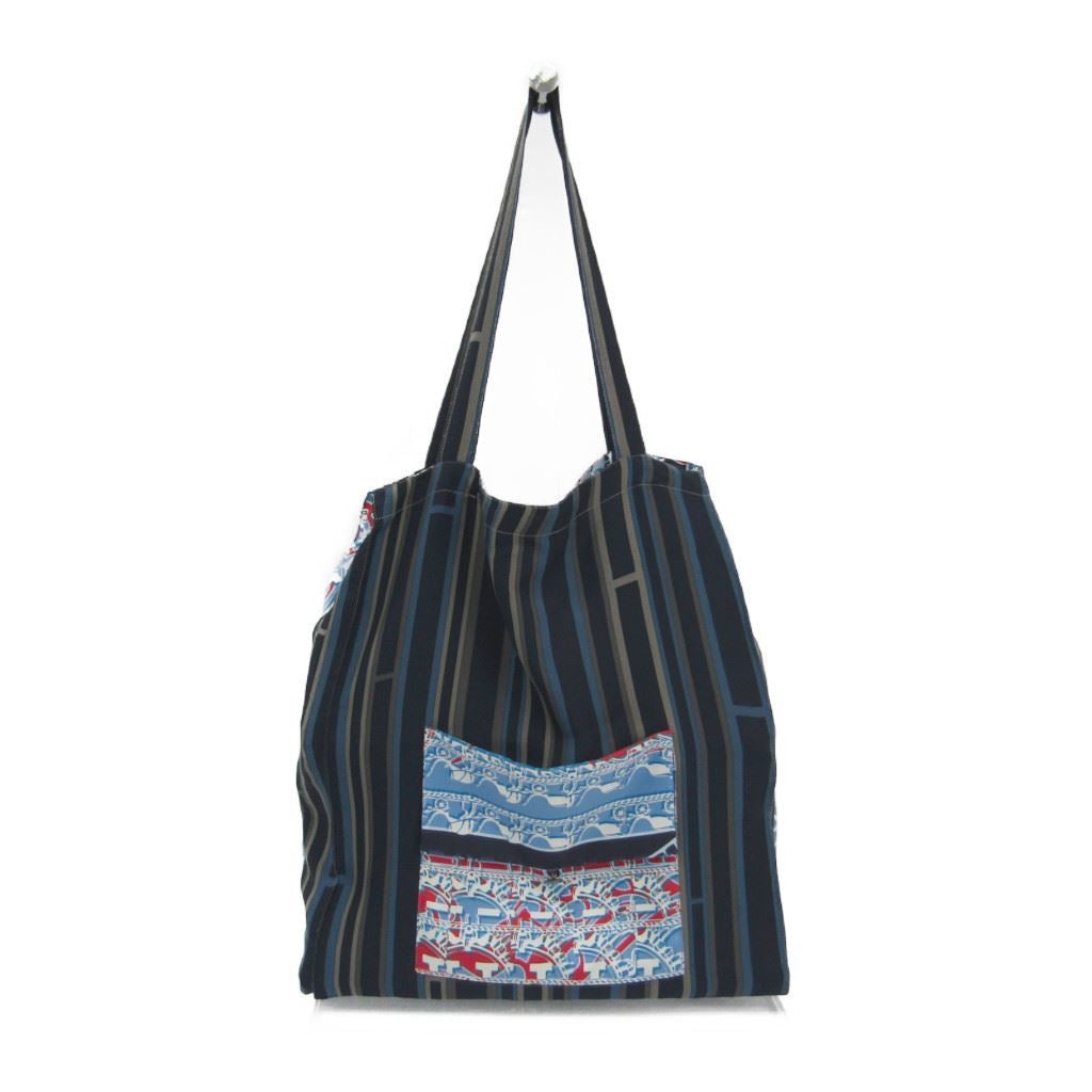 Luxury Hermes Silk Petit H Provisions Tote ( )