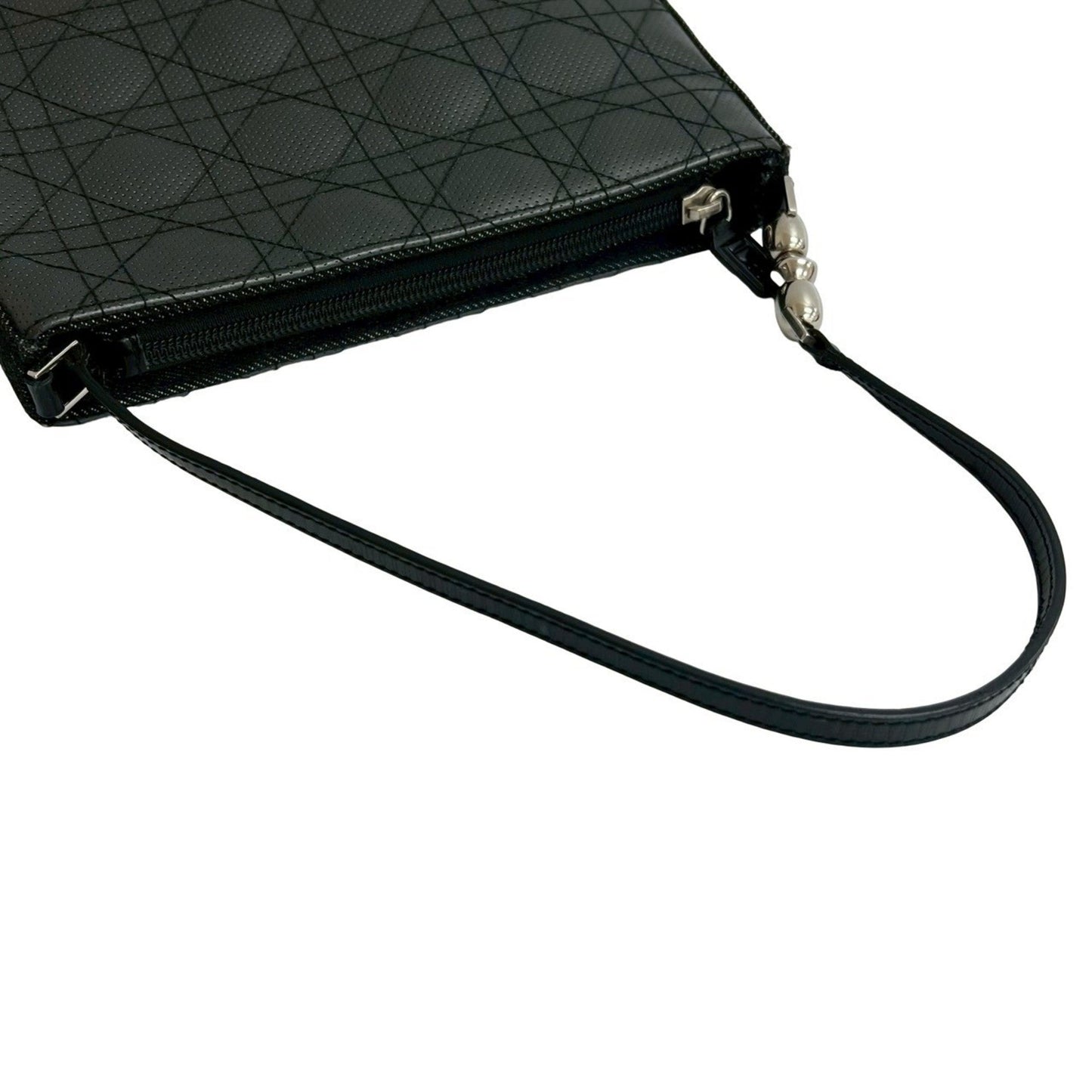 Christian Dior Black Leather Shoulder Bag ()