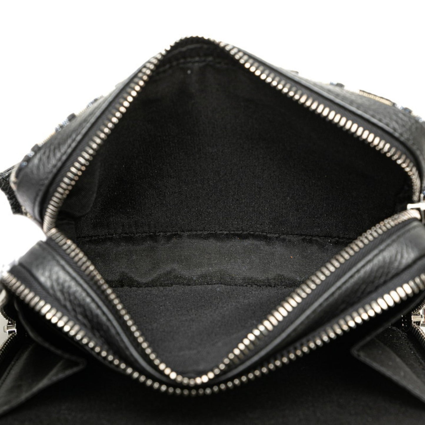 Christian Dior Beige Navy Jacquard Shoulder Bag ()