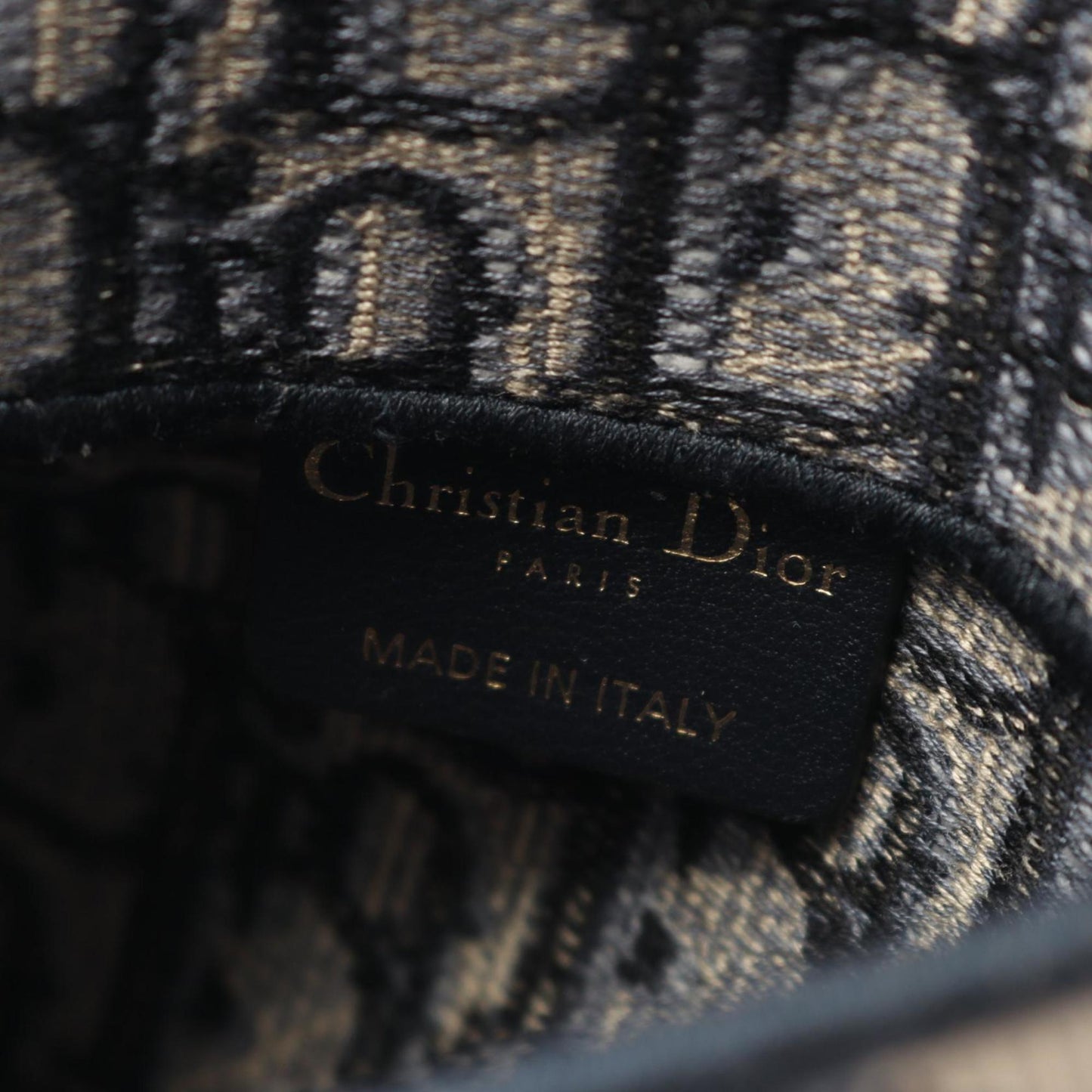 Christian Dior Beige Navy Canvas Fanny Pack Saddle Bag ()