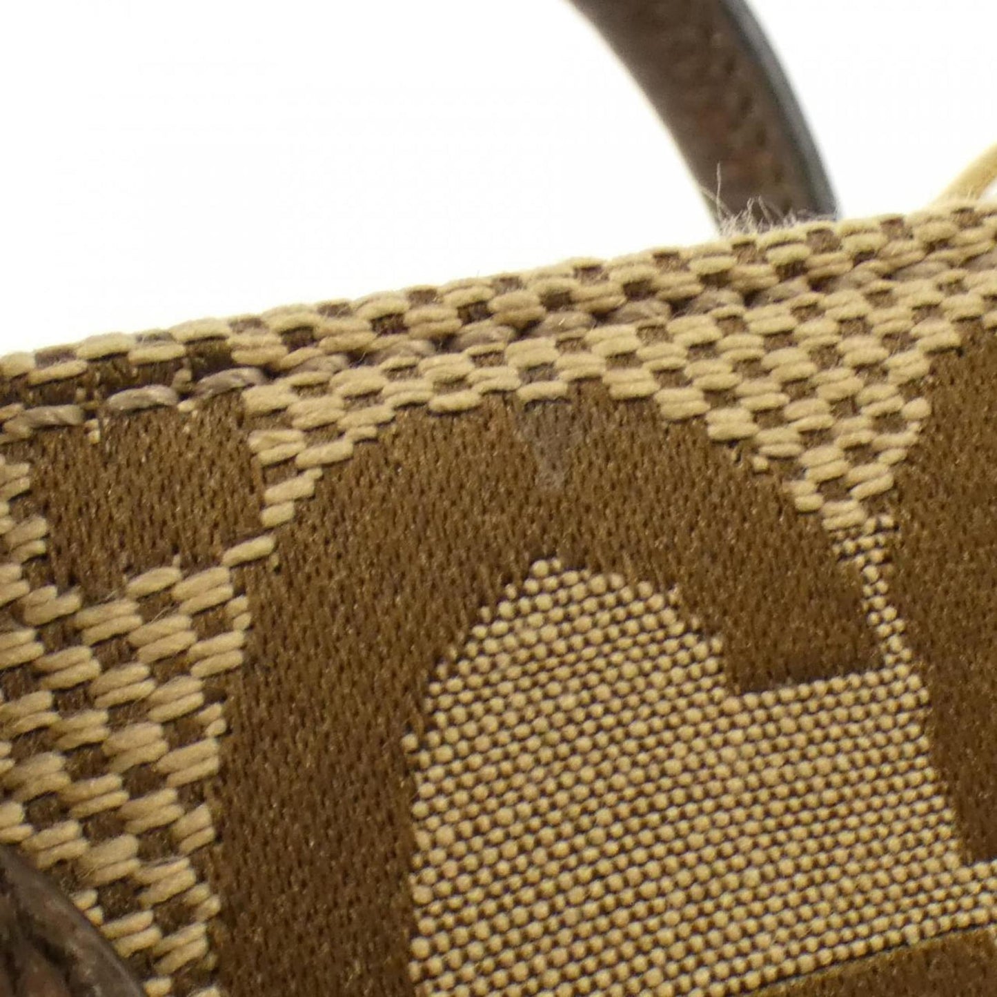 Gucci Leather Canvas Handbag