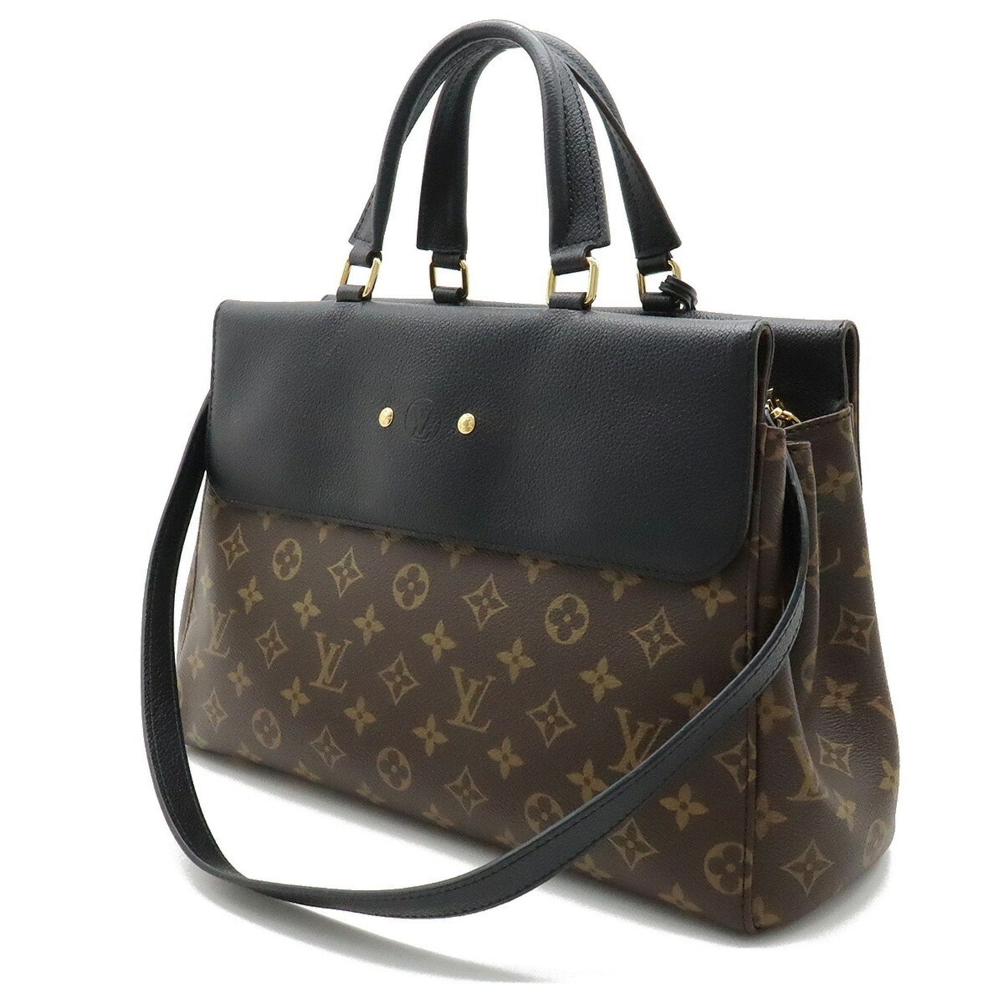 LOUIS VUITTON Monogram Venus Handbag Shoulder Bag Calf Leather Noir Black M41737