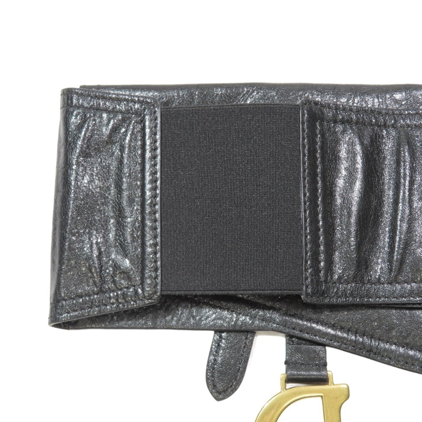 Christian Dior Black Leather Sling Bag ()
