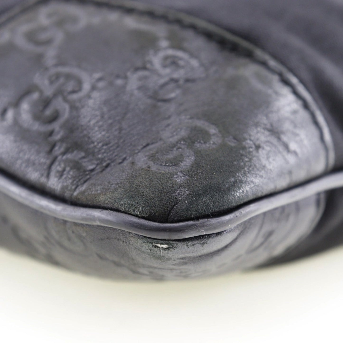 Gucci Leather Canvas Shoulder Bag