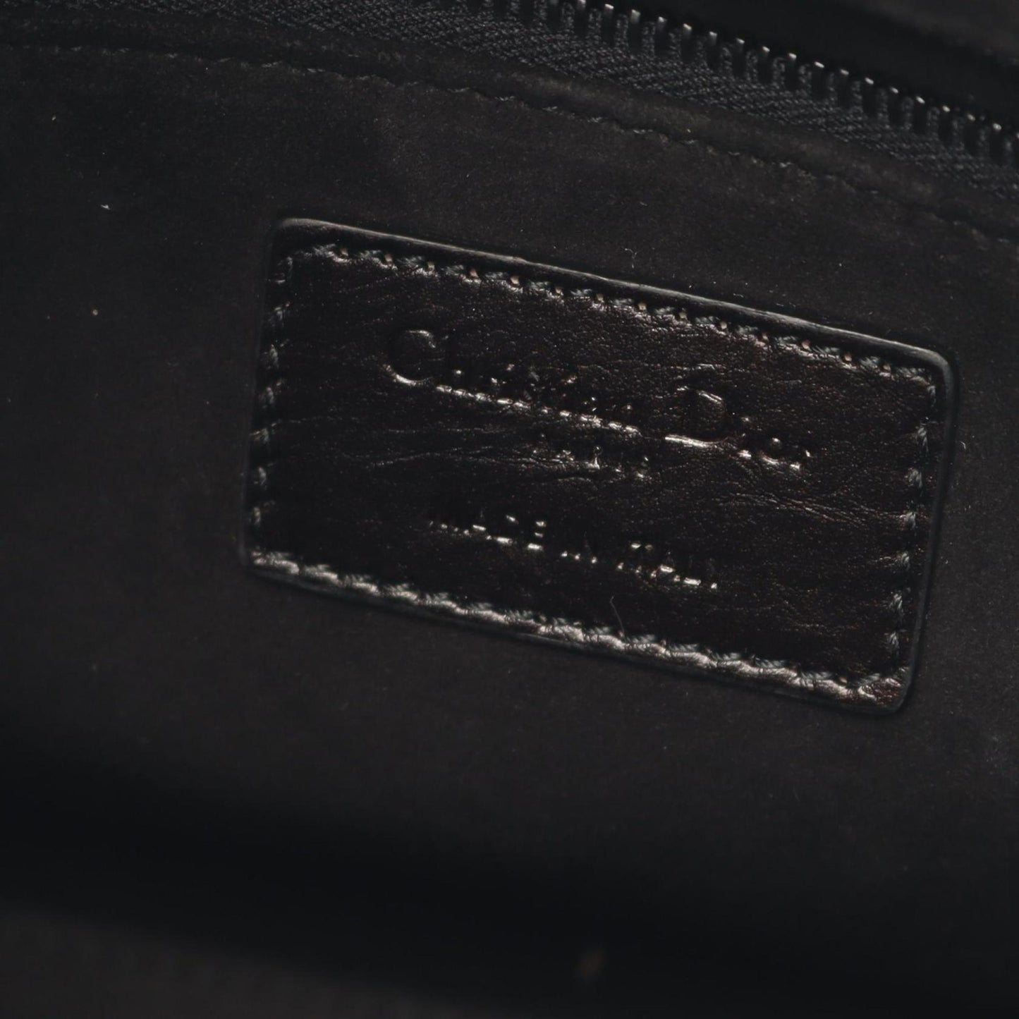 Christian Dior Black Leather Handbag ()