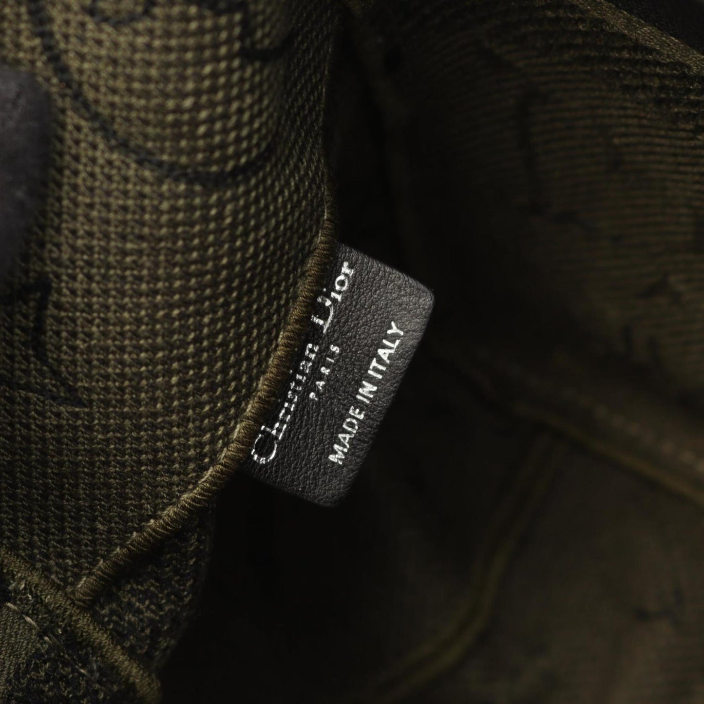 Christian Dior Khaki Canvas Shoulder Bag ()