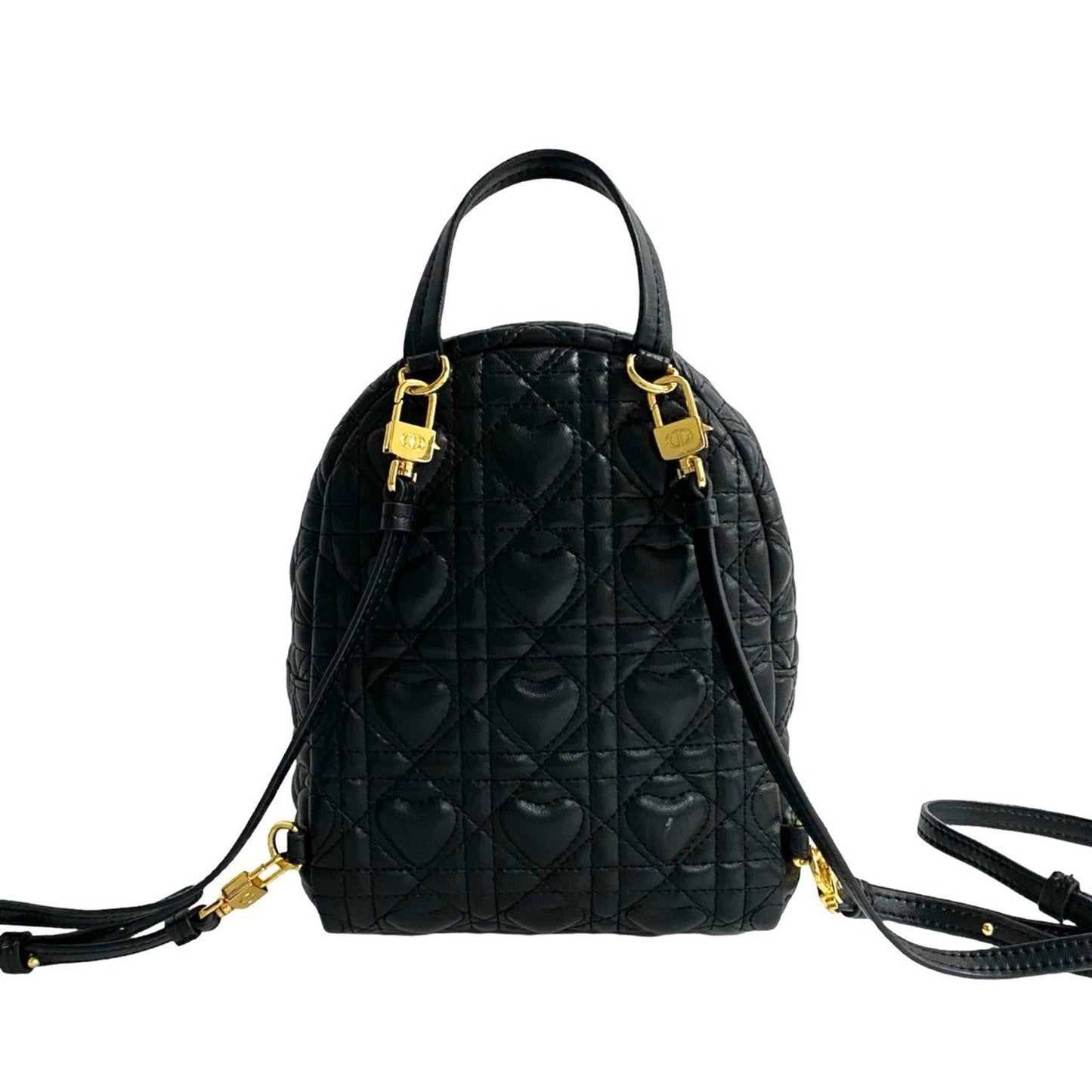 Christian Dior Black Leather Backpack ()