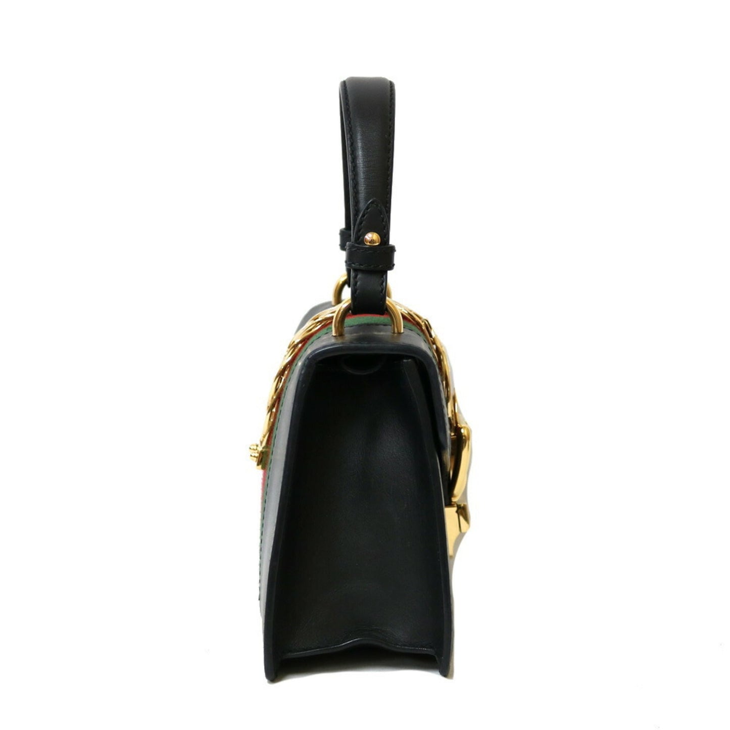 Gucci Sylvie Black Leather Shoulder Bag Style 2