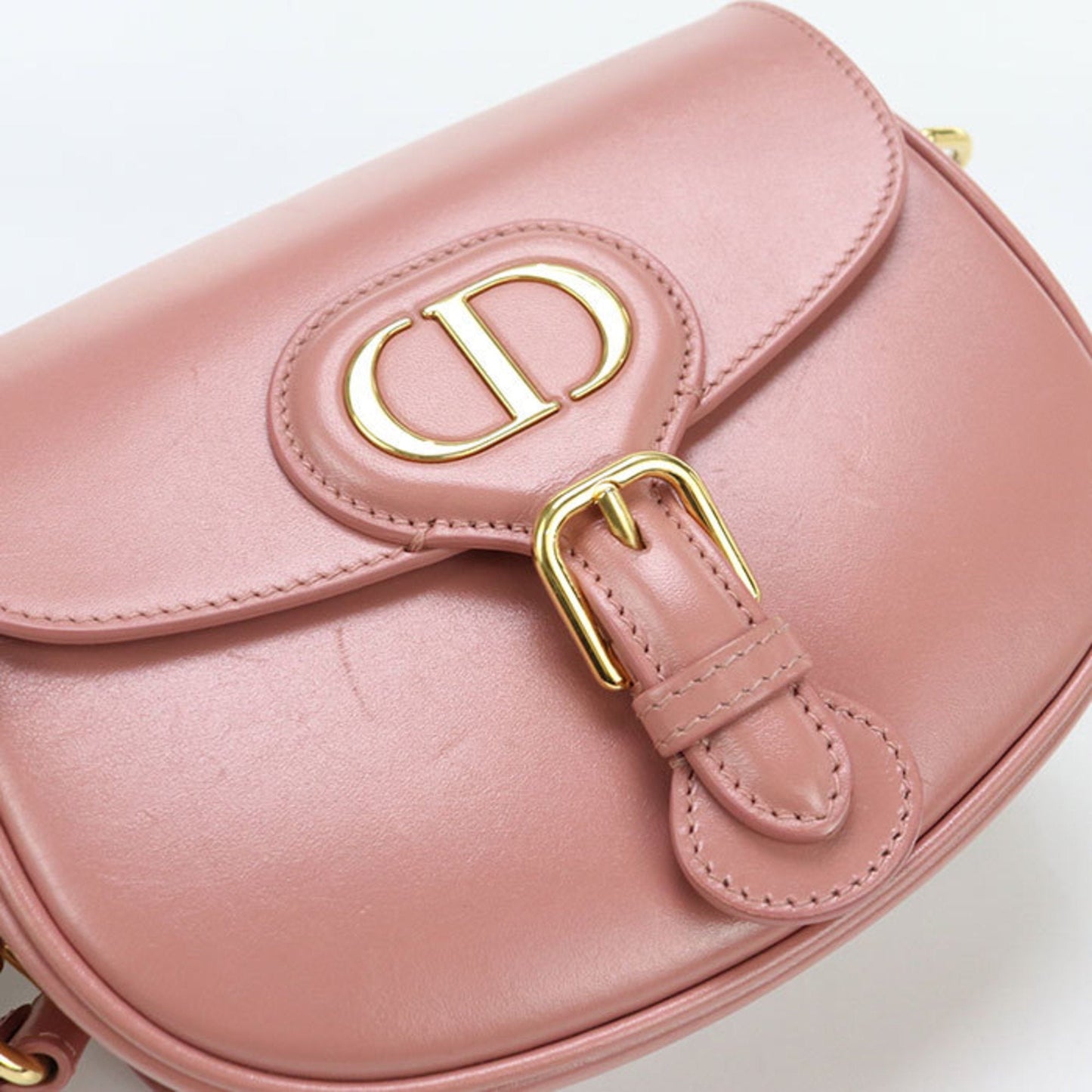Christian Dior Pink Leather Shoulder Bag ()