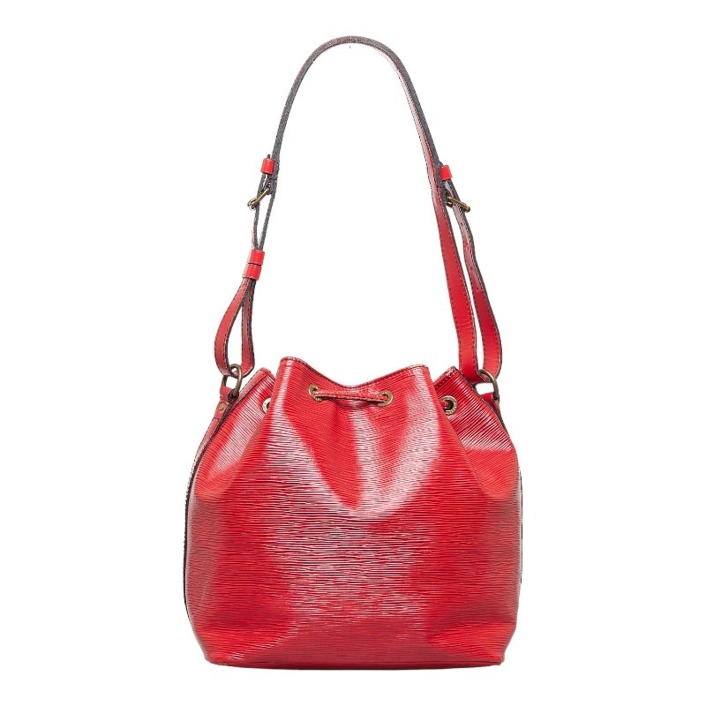 LOUIS VUITTON Epi Petite Noe Shoulder Bag M44107 Red Leather Women's