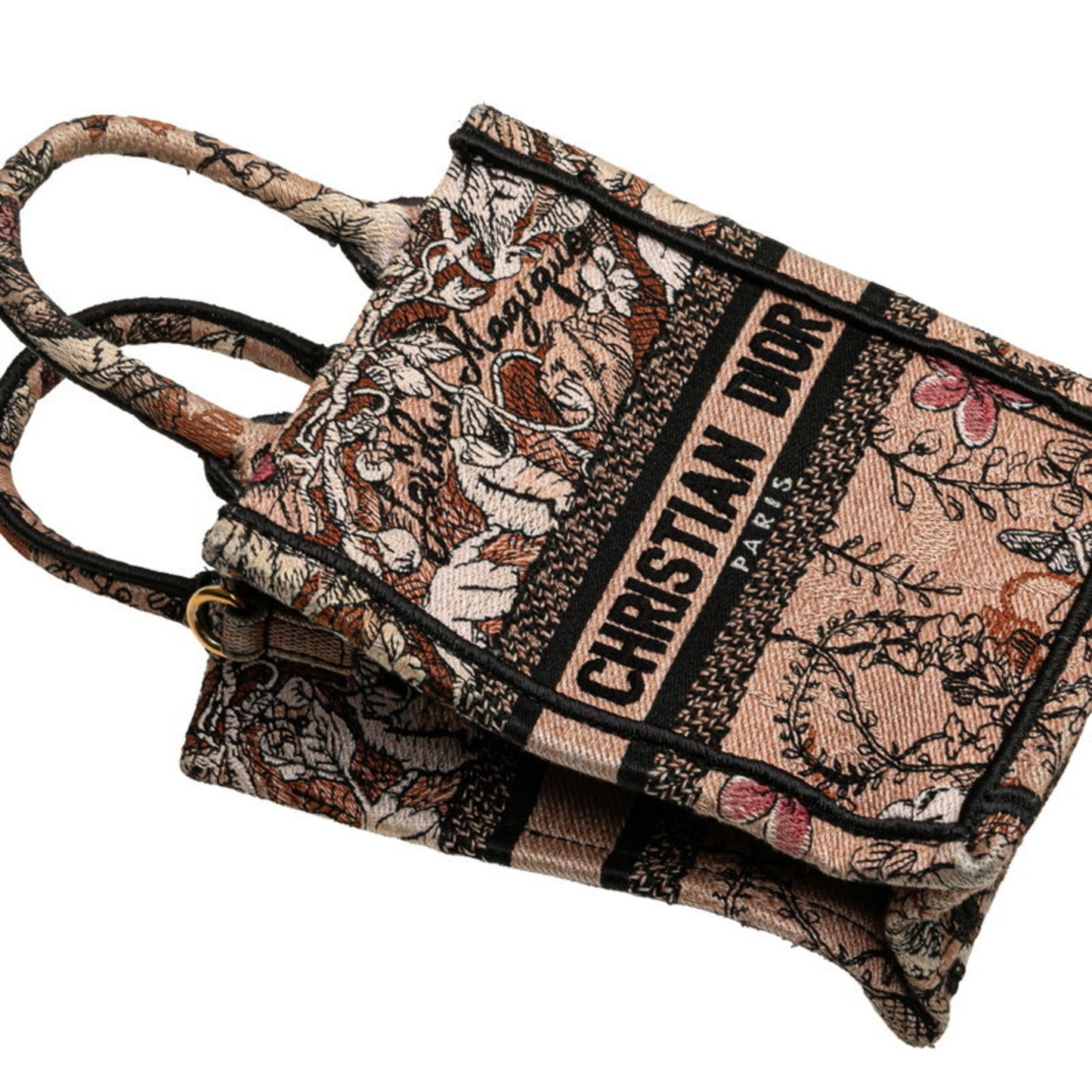Christian Dior Brown Canvas Shoulder Bag Tote Bag ()