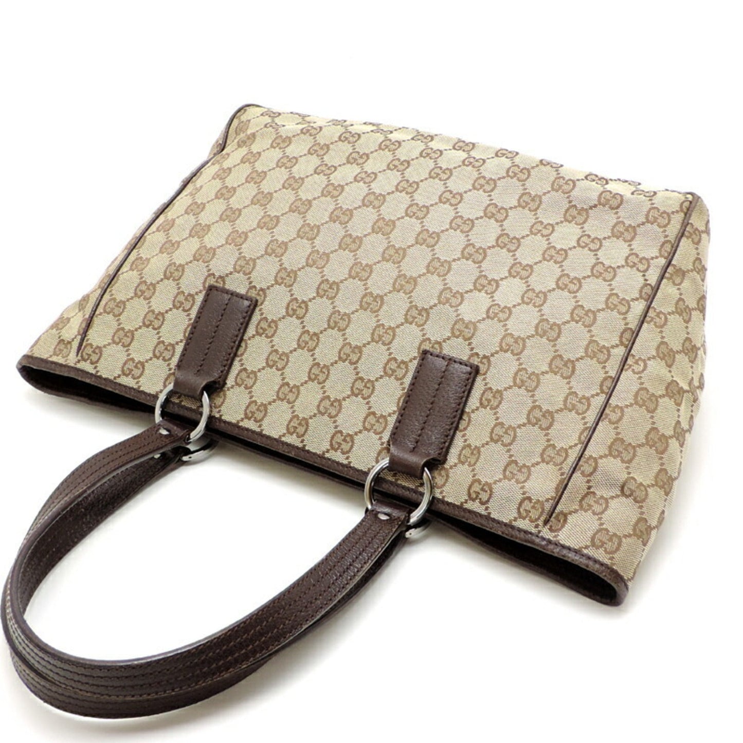 Gucci Leather Canvas Tote