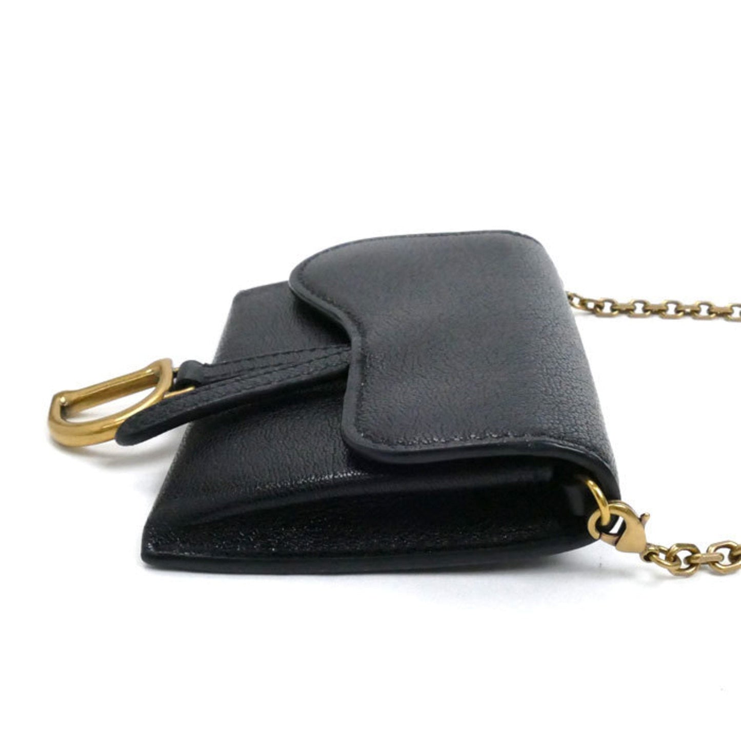 Christian Dior Black Leather Shoulder Bag ()