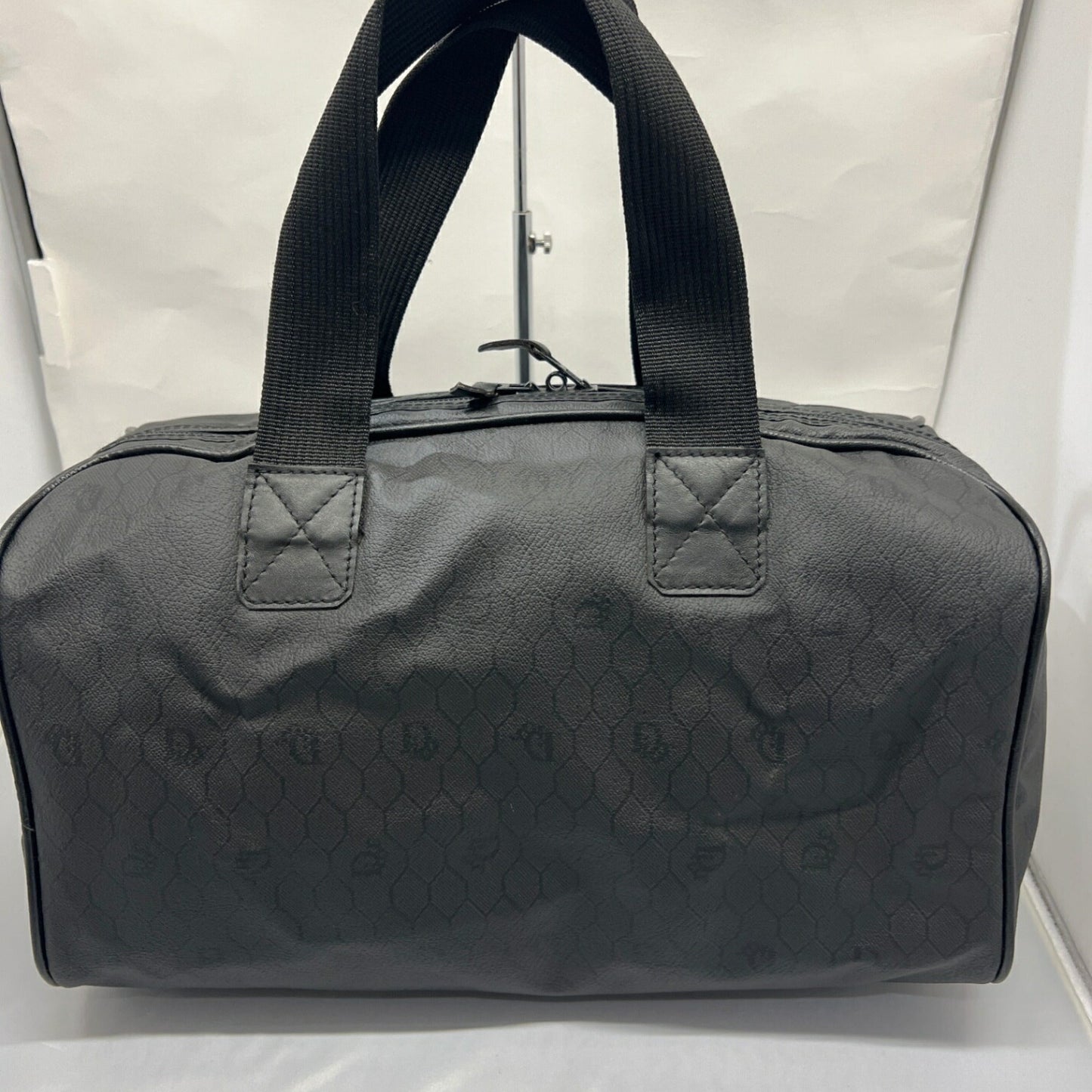Christian Dior Black Pvc Boston Bag Handbag ()
