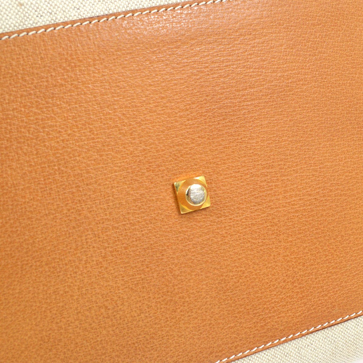Gucci Leather Canvas Handbag