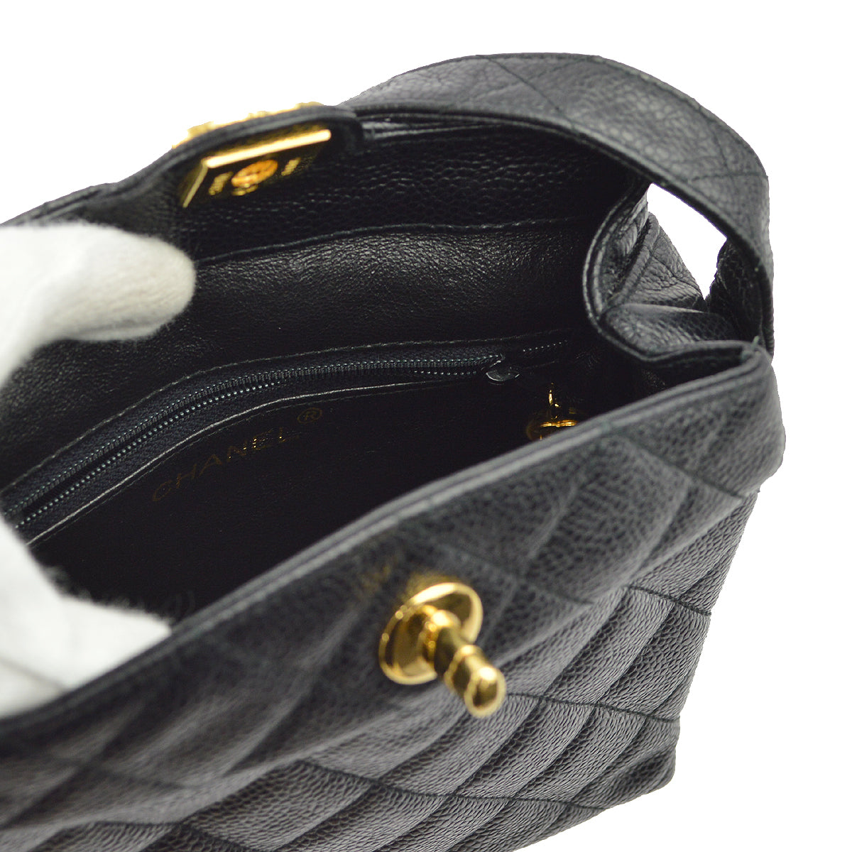 Chanel Black Caviar Shoulder Bag