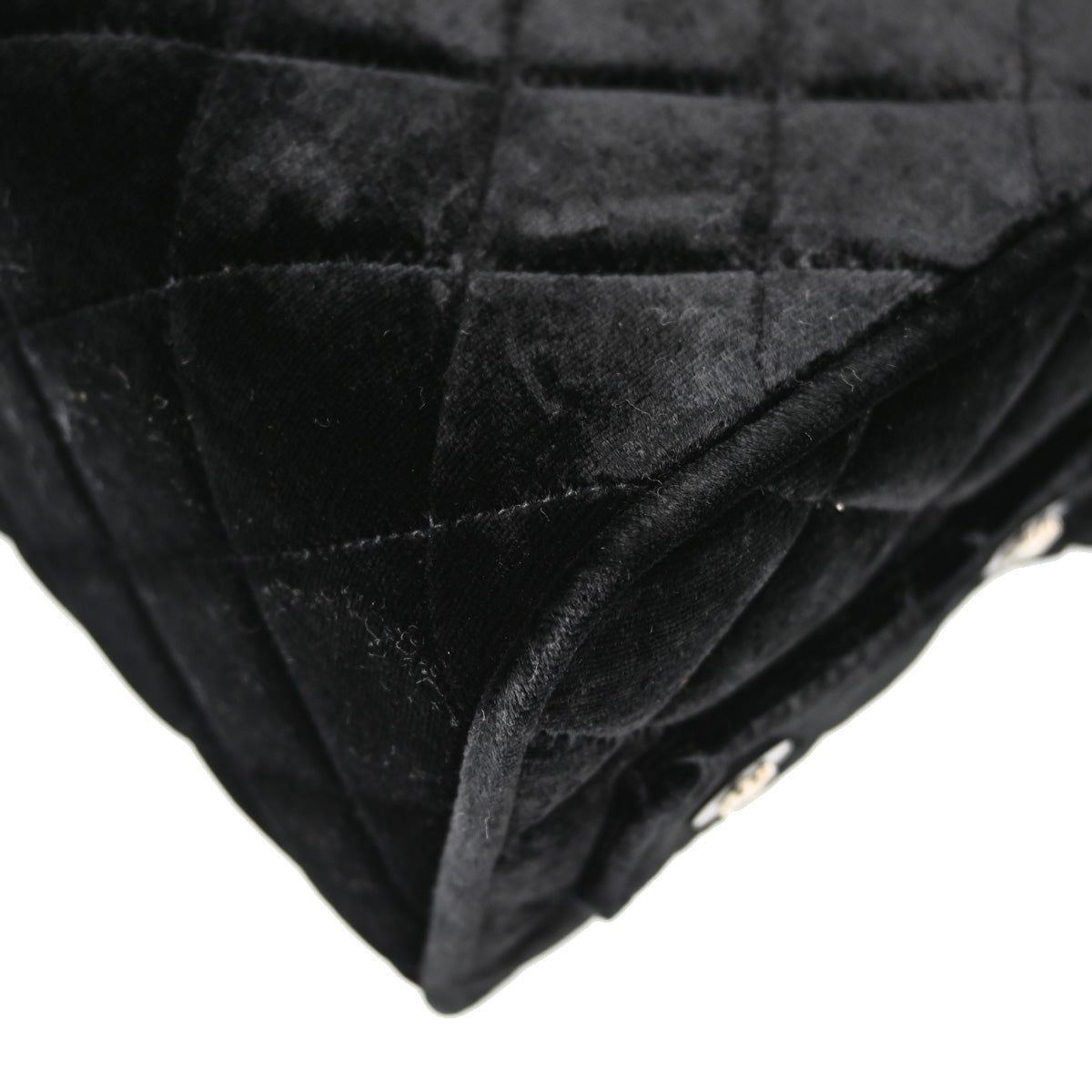 Chanel Black Velvet Handbag
